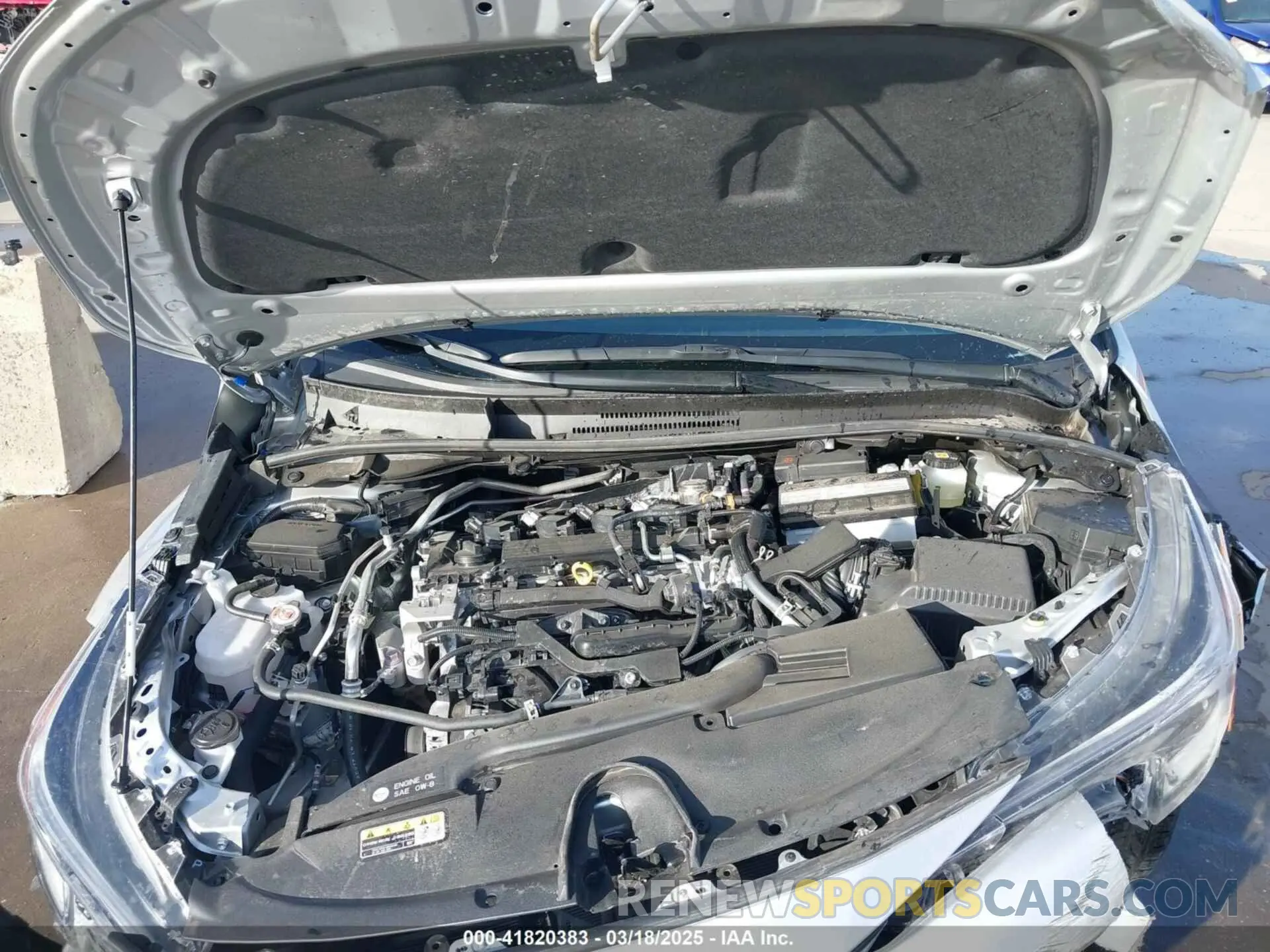 10 fotografías del automóvil dañado JTNC4MBEXS3242177 TOYOTA COROLLA 2025