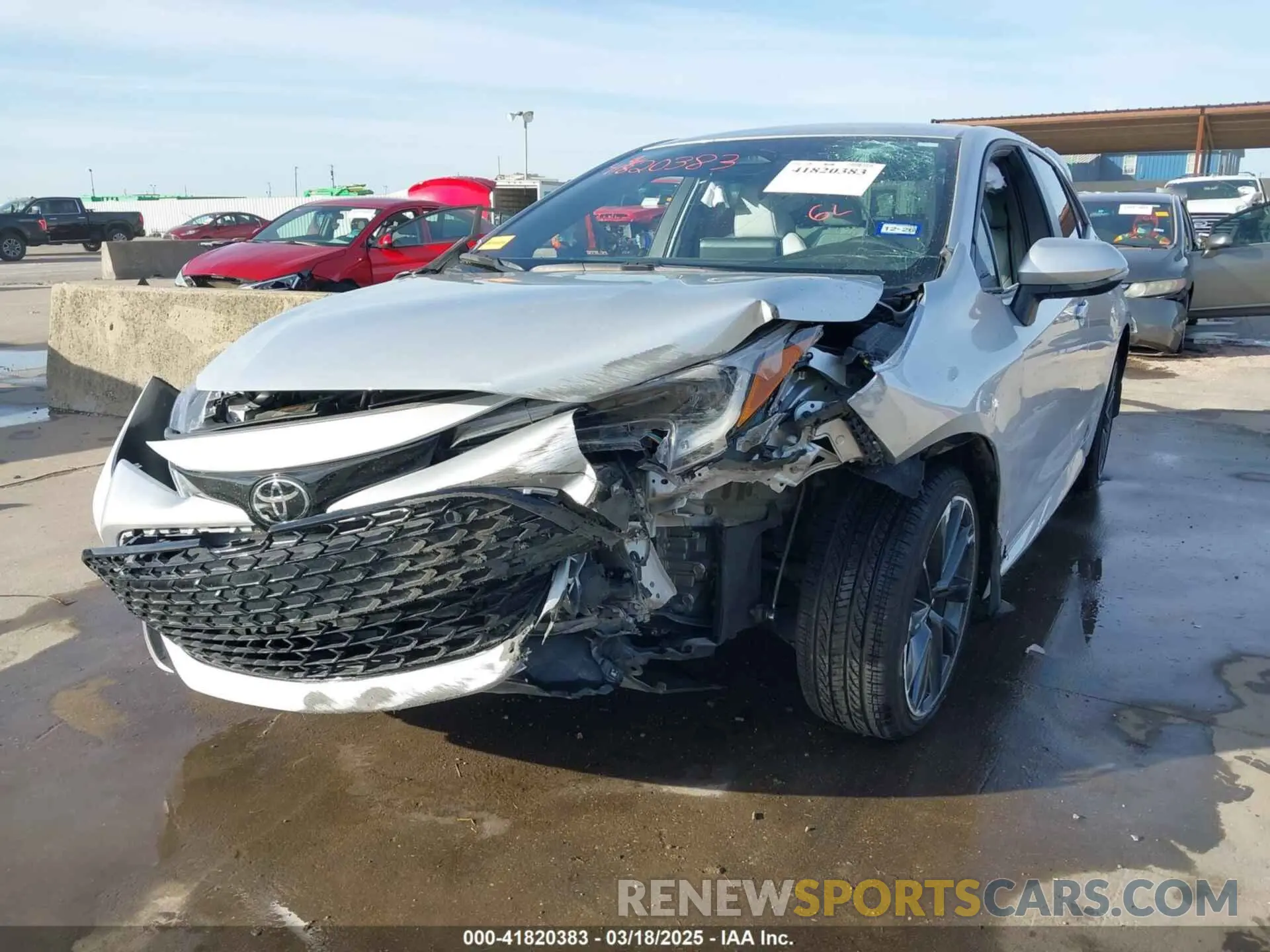6 fotografías del automóvil dañado JTNC4MBEXS3242177 TOYOTA COROLLA 2025