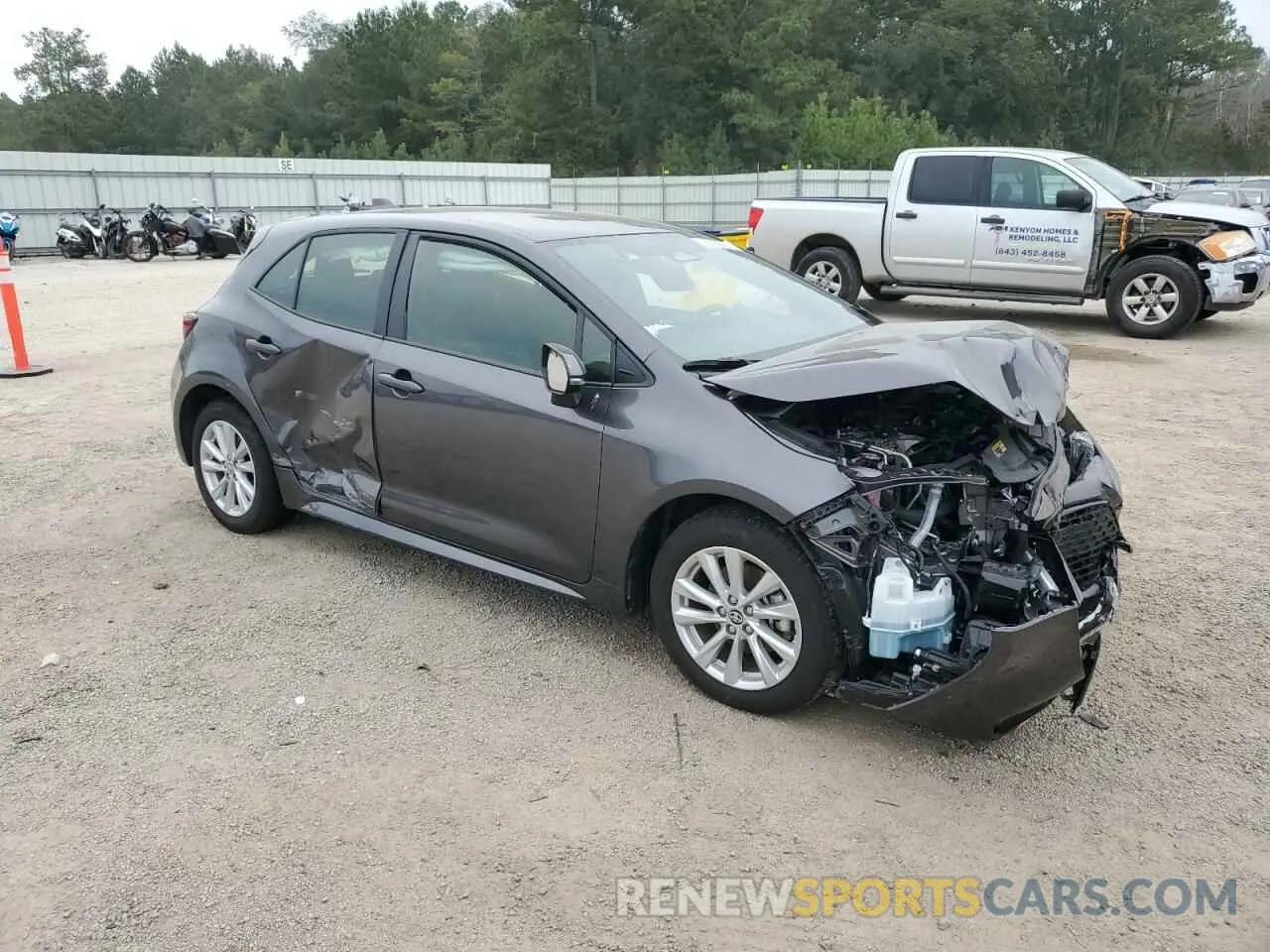 4 fotografías del automóvil dañado JTND4MBE8S3233157 TOYOTA COROLLA 2025