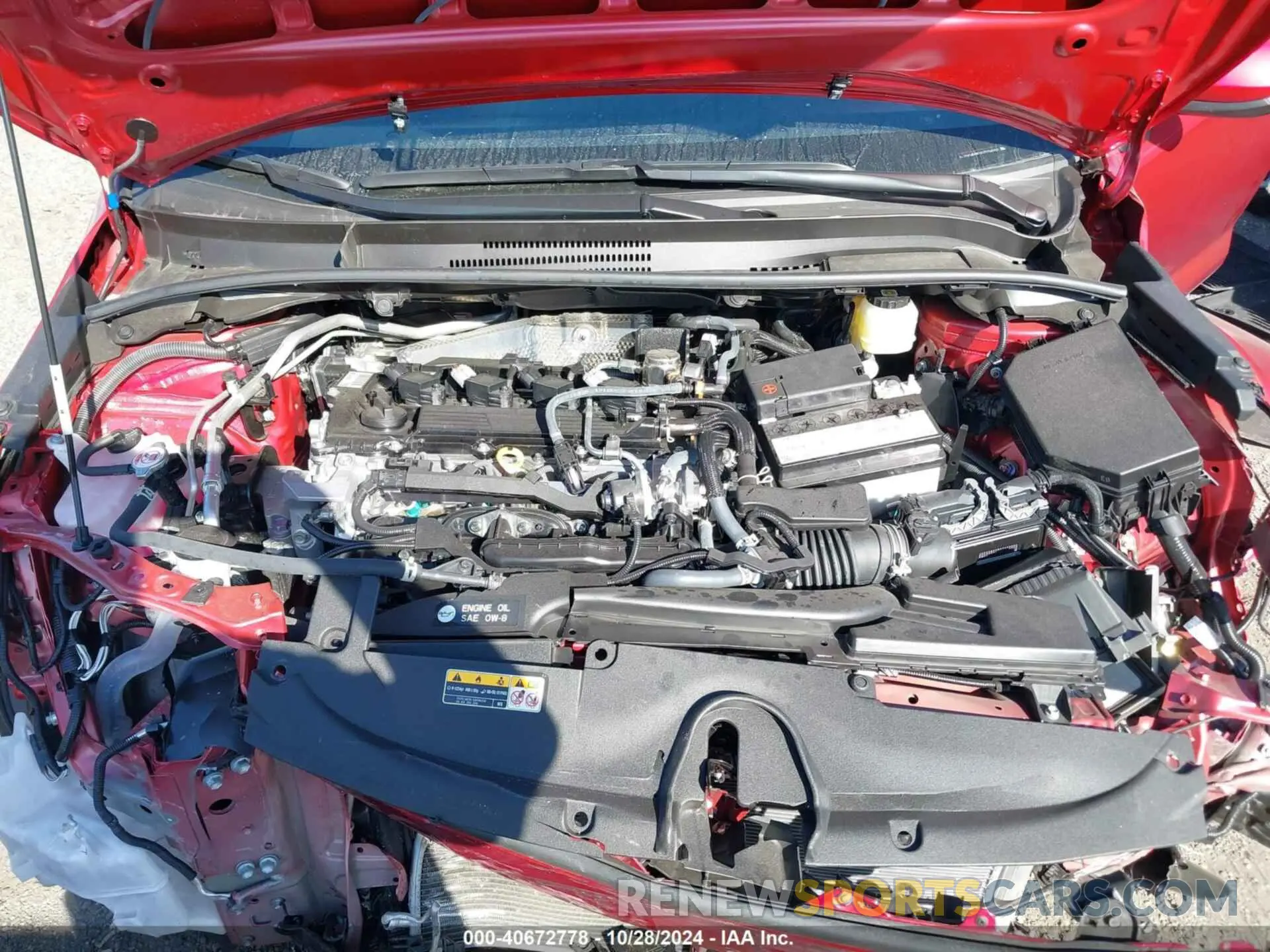 10 fotografías del automóvil dañado JTND4MBEXS3234262 TOYOTA COROLLA 2025