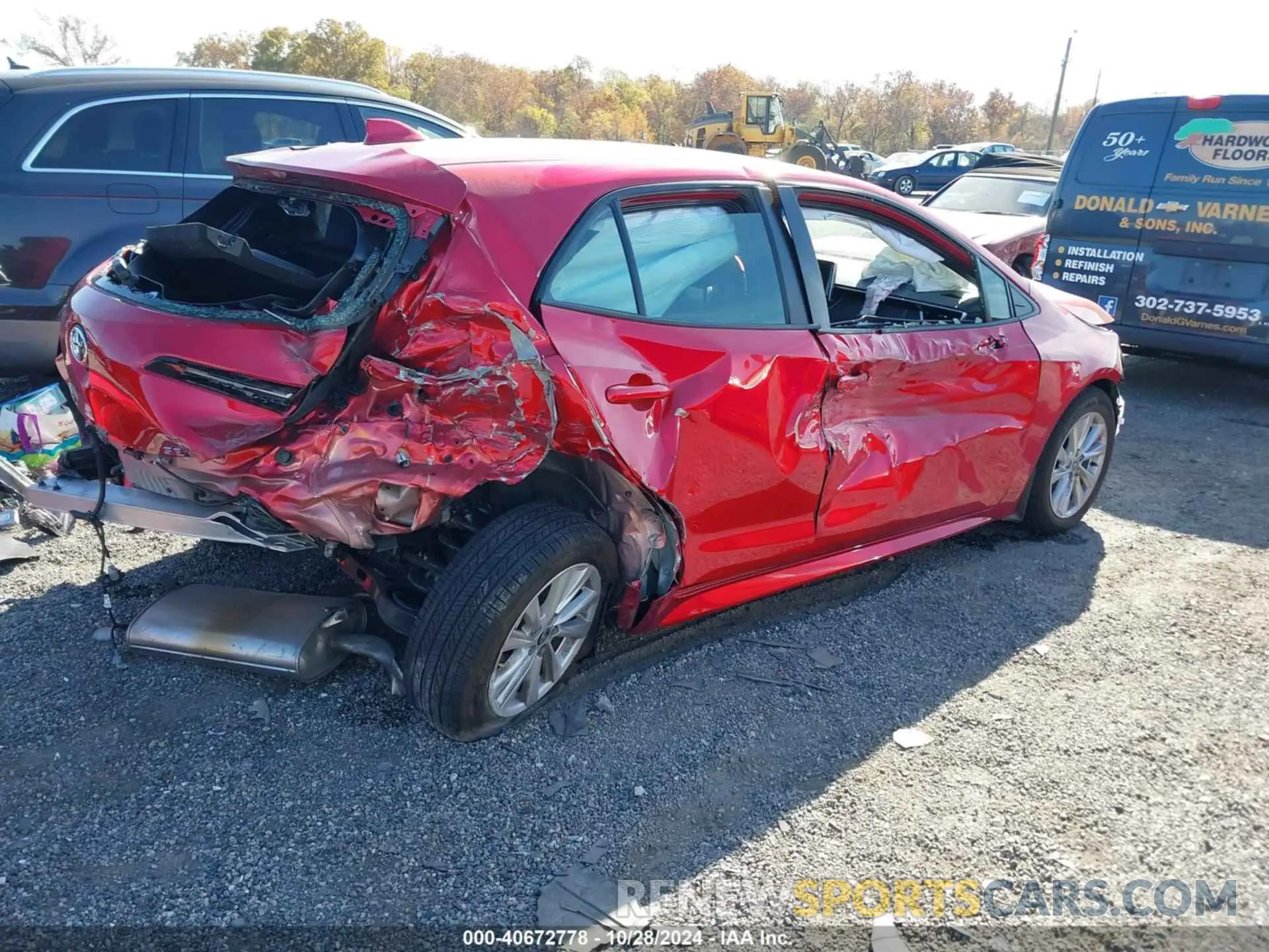 4 fotografías del automóvil dañado JTND4MBEXS3234262 TOYOTA COROLLA 2025