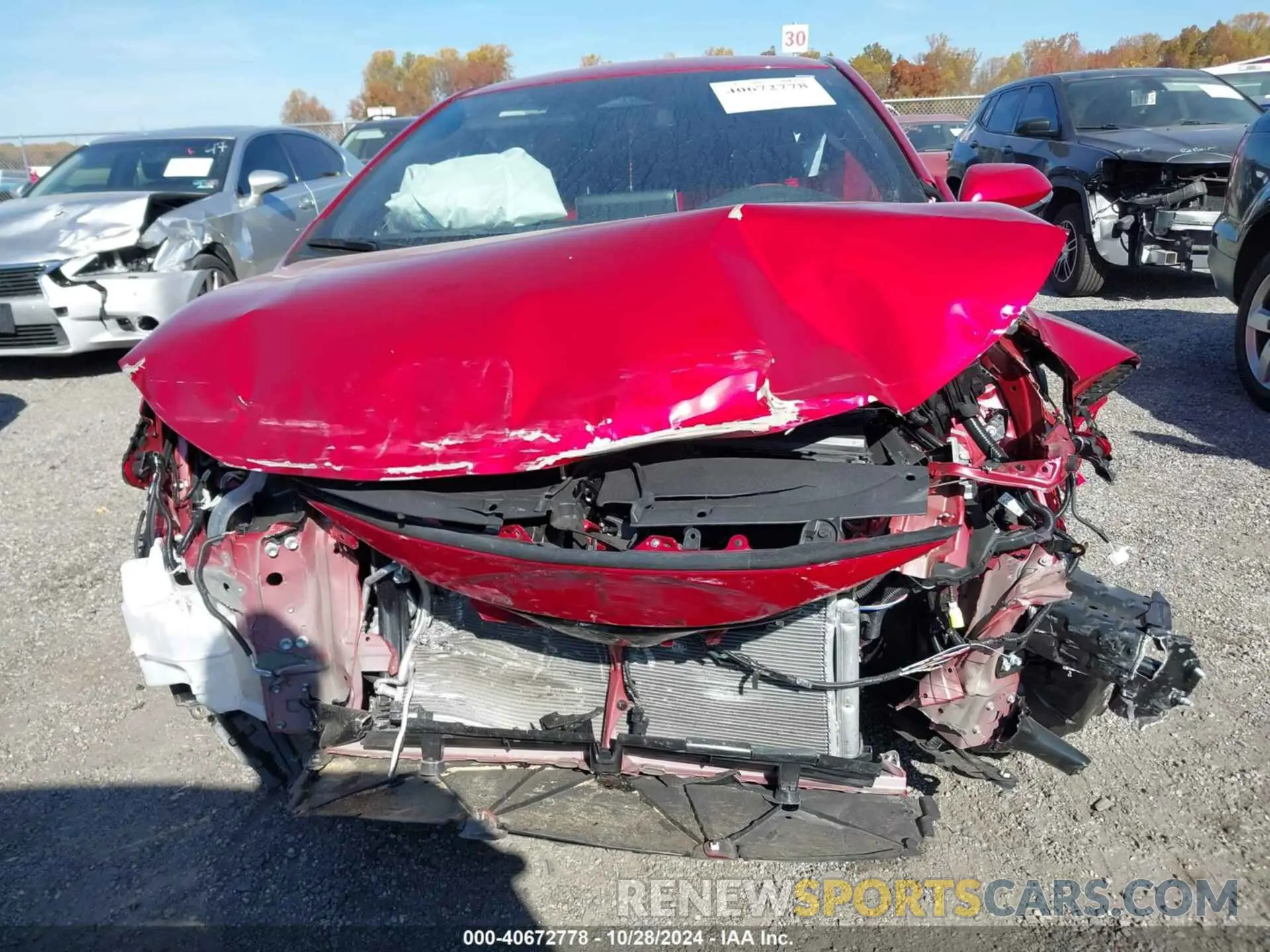 6 fotografías del automóvil dañado JTND4MBEXS3234262 TOYOTA COROLLA 2025