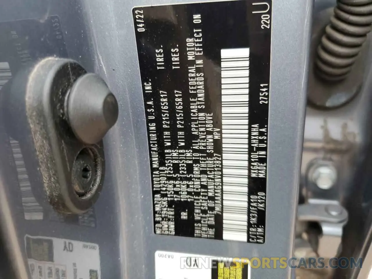 14 fotografías del automóvil dañado 7MUAAAAG9NV013827 TOYOTA COROLLA CR 2022