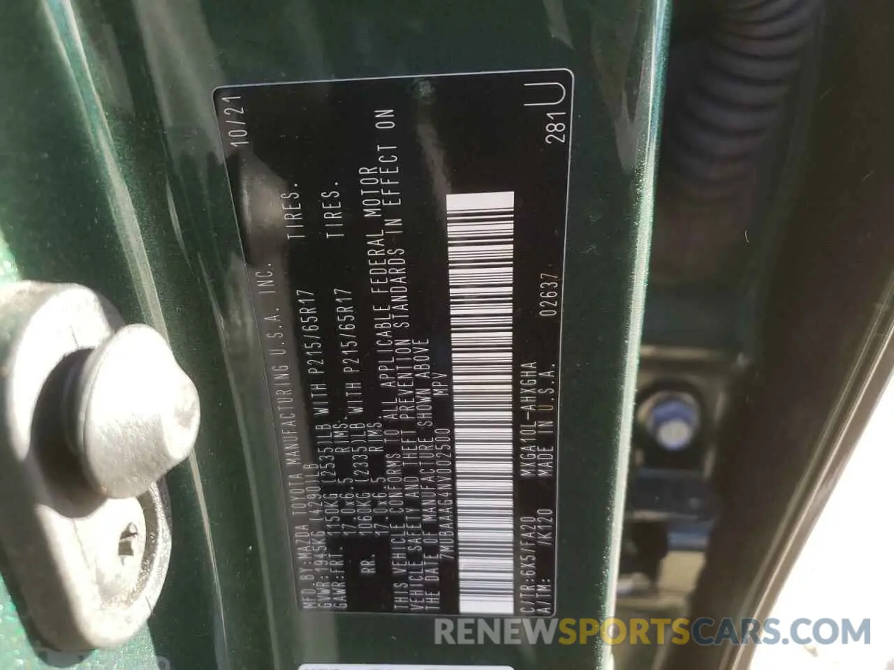 13 fotografías del automóvil dañado 7MUBAAAG4NV002500 TOYOTA COROLLA CR 2022