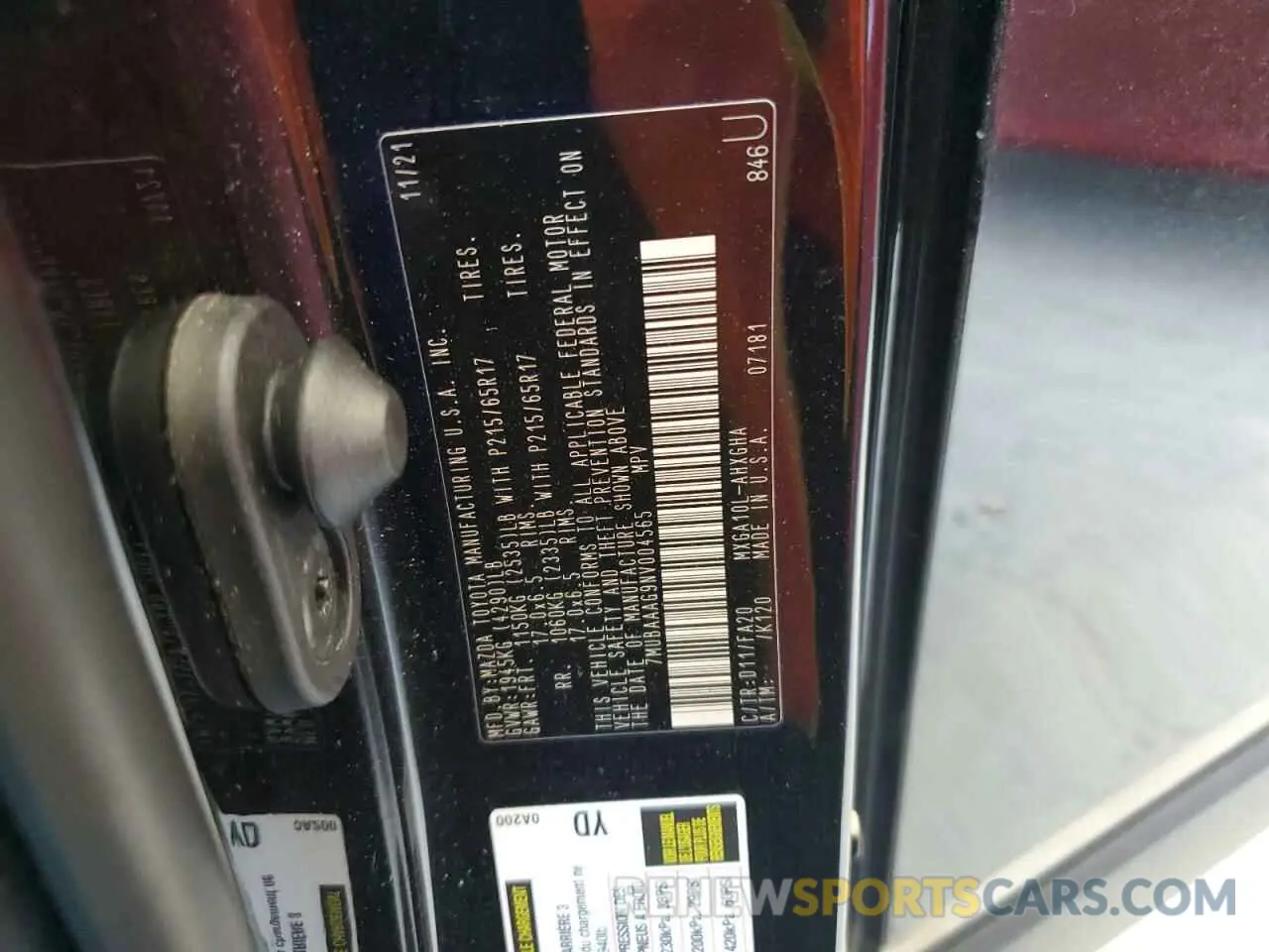 13 fotografías del automóvil dañado 7MUBAAAG9NV004565 TOYOTA COROLLA CR 2022