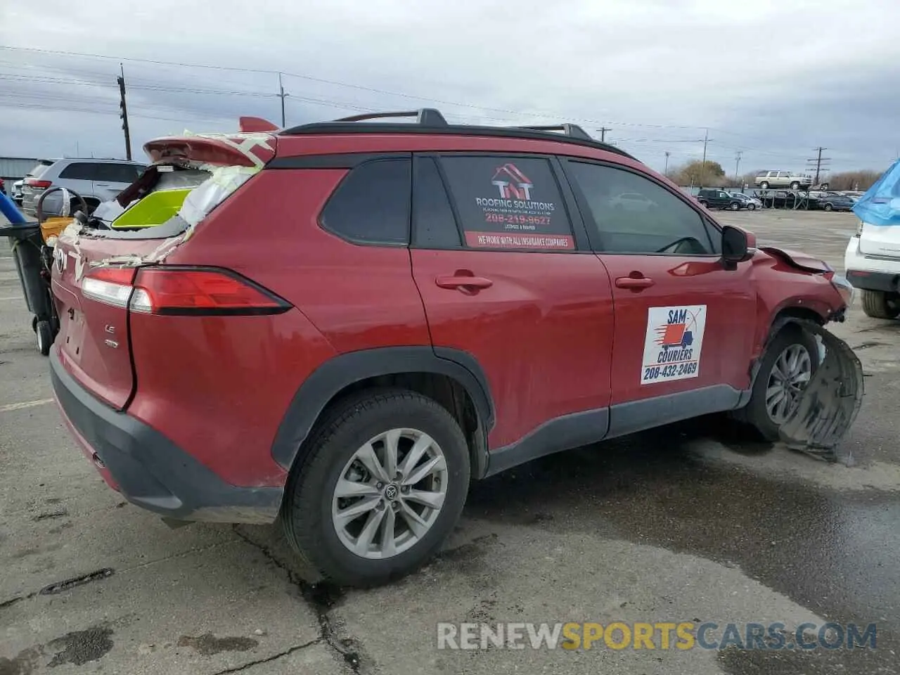 3 fotografías del automóvil dañado 7MUBAABG6NV032628 TOYOTA COROLLA CR 2022