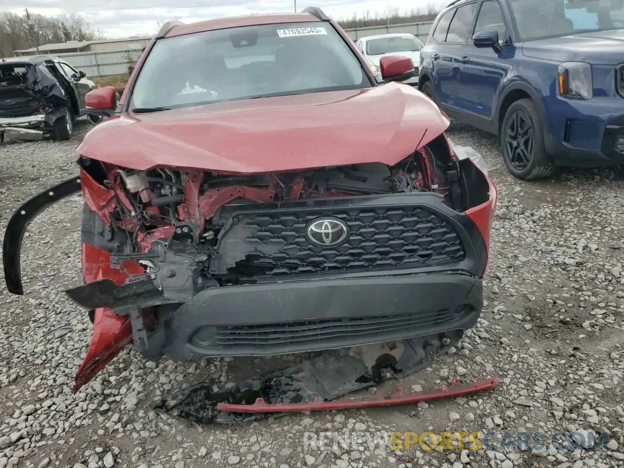 5 fotografías del automóvil dañado 7MUCAAAG6NV027435 TOYOTA COROLLA CR 2022