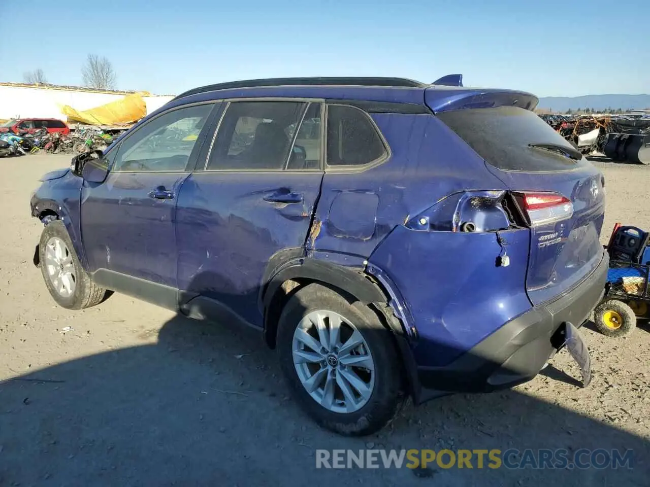2 fotografías del automóvil dañado 7MUCAABG0NV026196 TOYOTA COROLLA CR 2022