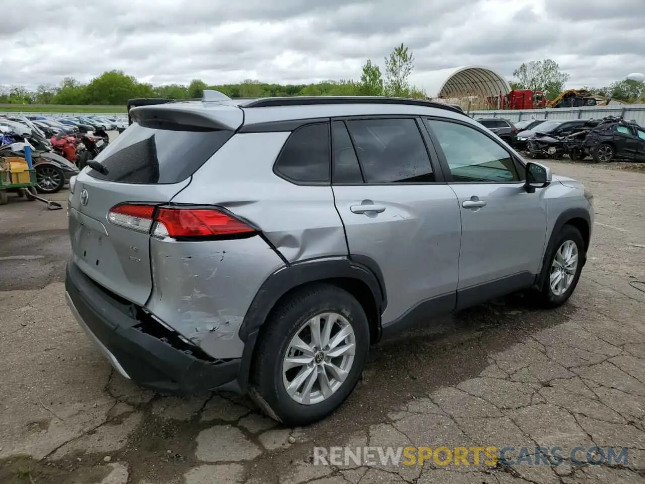 3 fotografías del automóvil dañado 7MUCAABG7NV021335 TOYOTA COROLLA CR 2022