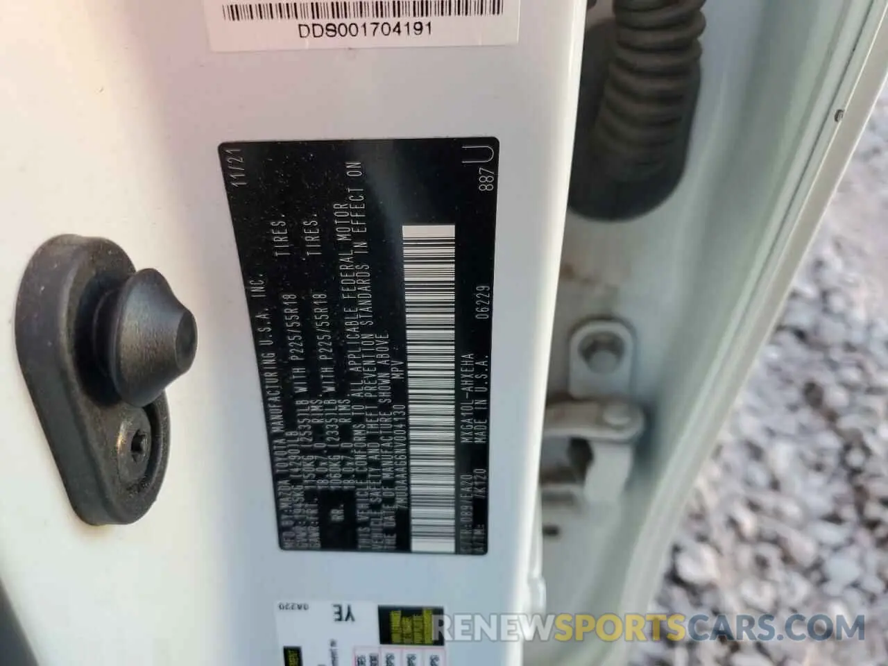 12 fotografías del automóvil dañado 7MUDAAAG6NV004130 TOYOTA COROLLA CR 2022