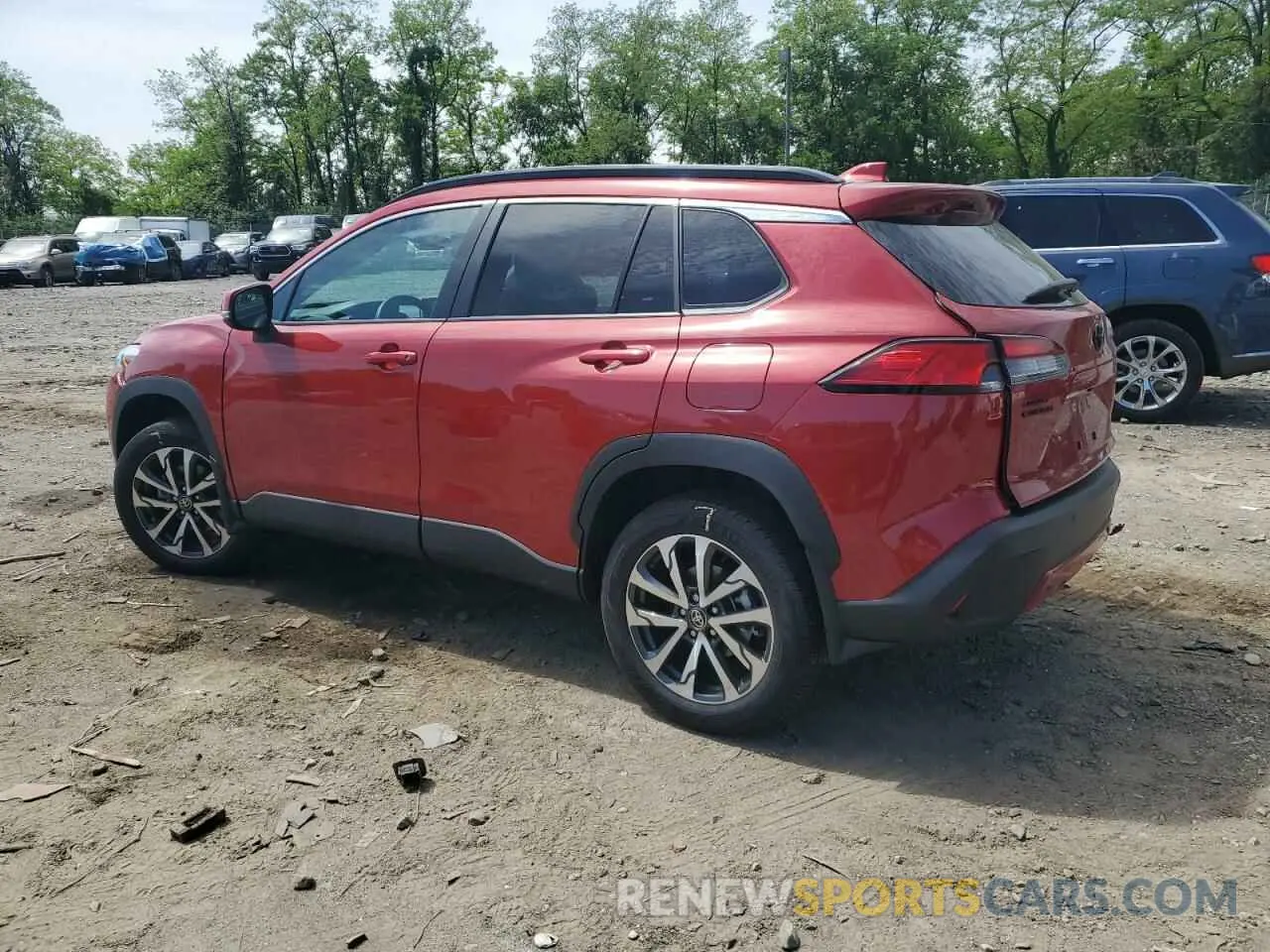 2 fotografías del automóvil dañado 7MUDAABG5NV005882 TOYOTA COROLLA CR 2022