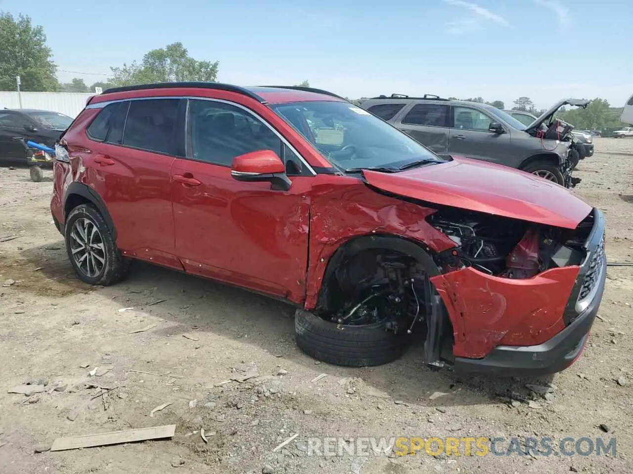 4 fotografías del automóvil dañado 7MUDAABG5NV005882 TOYOTA COROLLA CR 2022