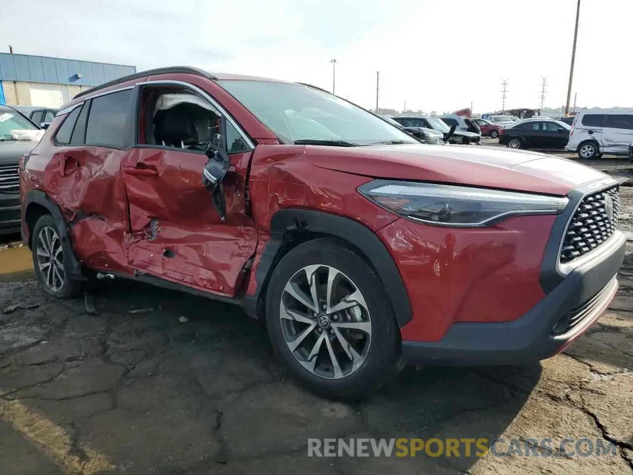 4 fotografías del automóvil dañado 7MUDAABG6NV004398 TOYOTA COROLLA CR 2022