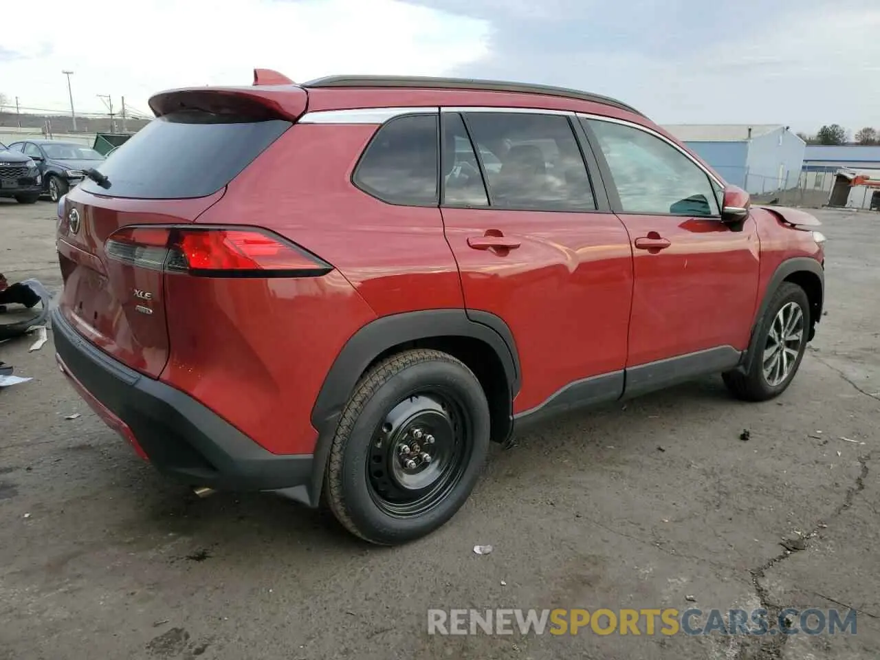 3 fotografías del automóvil dañado 7MUDAABG8NV043641 TOYOTA COROLLA CR 2022