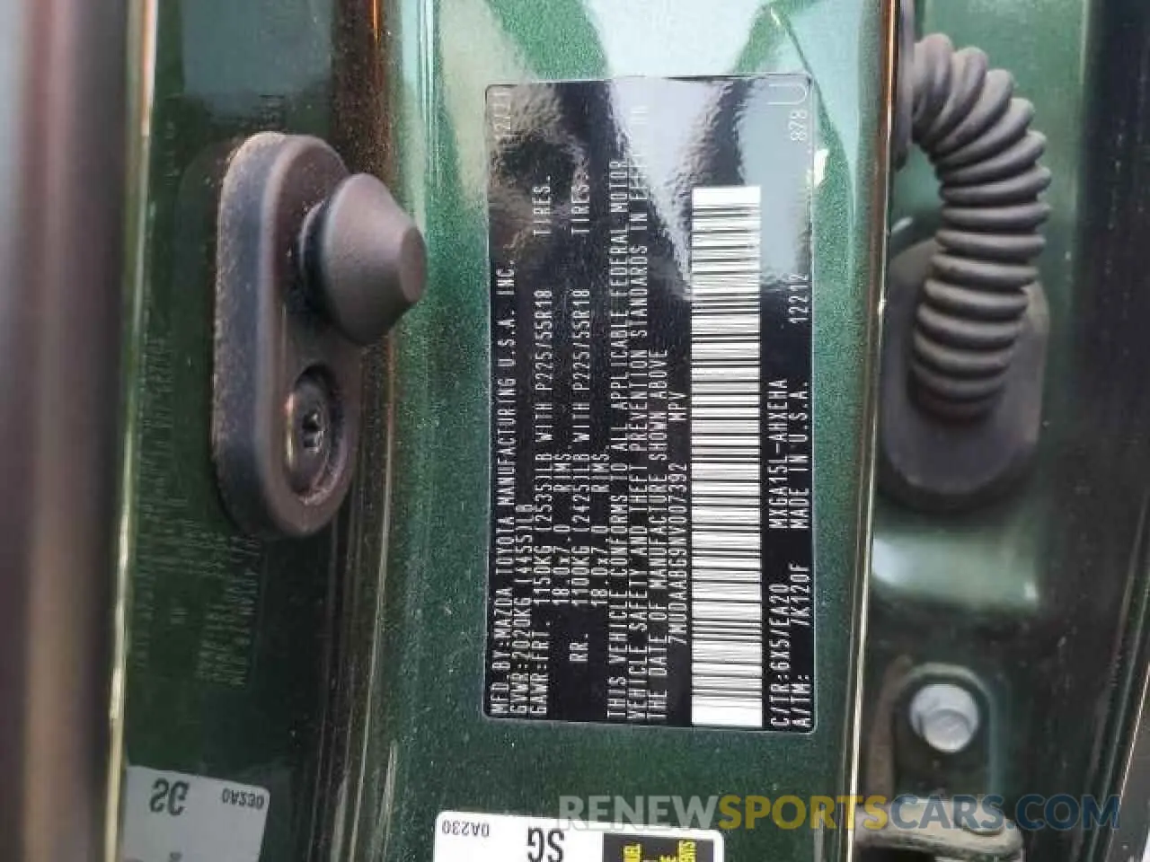 14 fotografías del automóvil dañado 7MUDAABG9NV007392 TOYOTA COROLLA CR 2022
