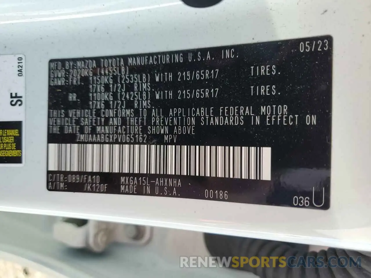 13 fotografías del automóvil dañado 7MUAAABGXPV065162 TOYOTA COROLLA CR 2023