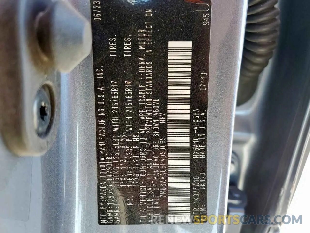 14 fotografías del automóvil dañado 7MUBAAAG5PV059095 TOYOTA COROLLA CR 2023