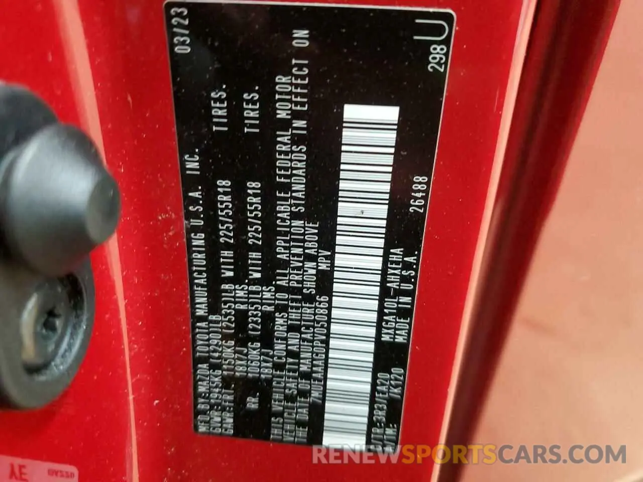 13 fotografías del automóvil dañado 7MUEAAAG0PV050866 TOYOTA COROLLA CR 2023