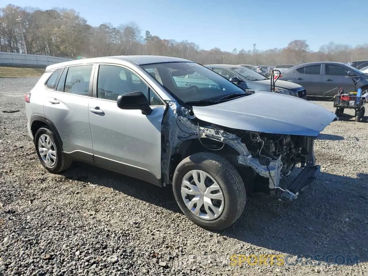4 fotografías del automóvil dañado 7MUAAAAGXRV086680 TOYOTA COROLLA CR 2024