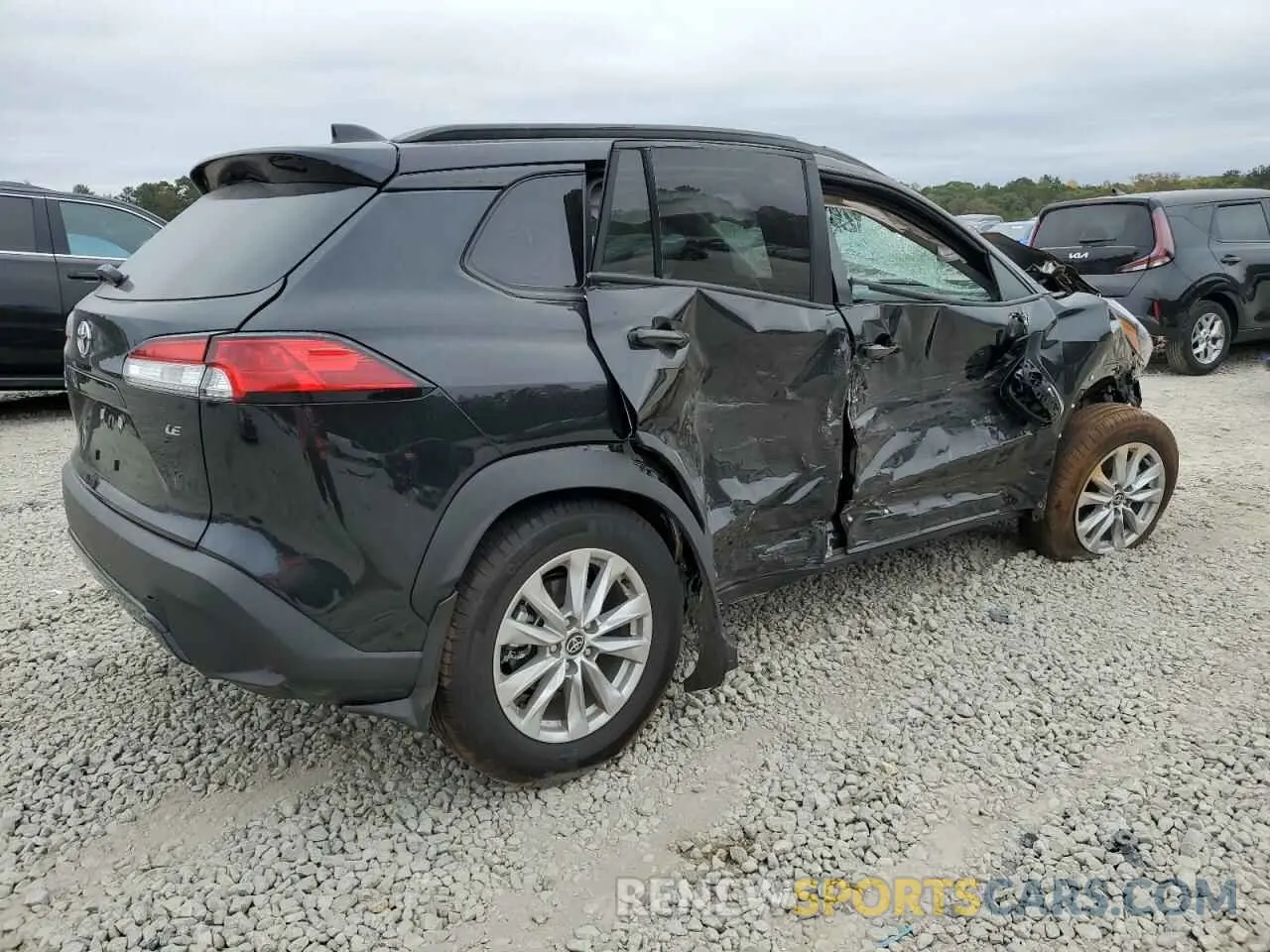 3 fotografías del automóvil dañado 7MUCAAAG9RV103025 TOYOTA COROLLA CR 2024