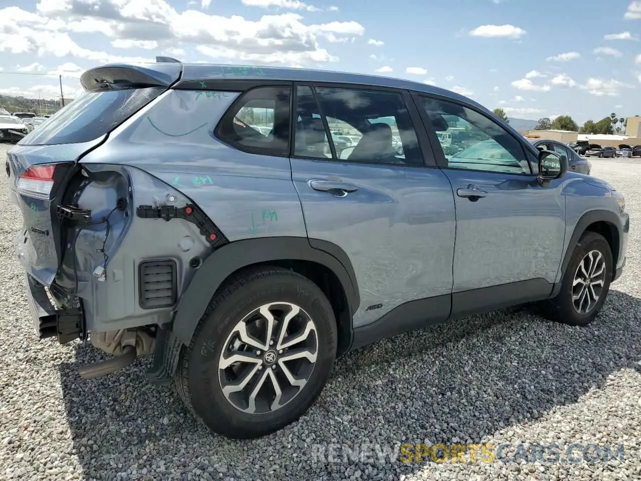3 fotografías del automóvil dañado 7MUFBABG5RV051854 TOYOTA COROLLA CR 2024
