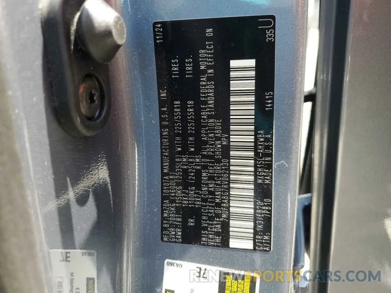 15 fotografías del automóvil dañado 7MUFBABG7RV062130 TOYOTA COROLLA CR 2024