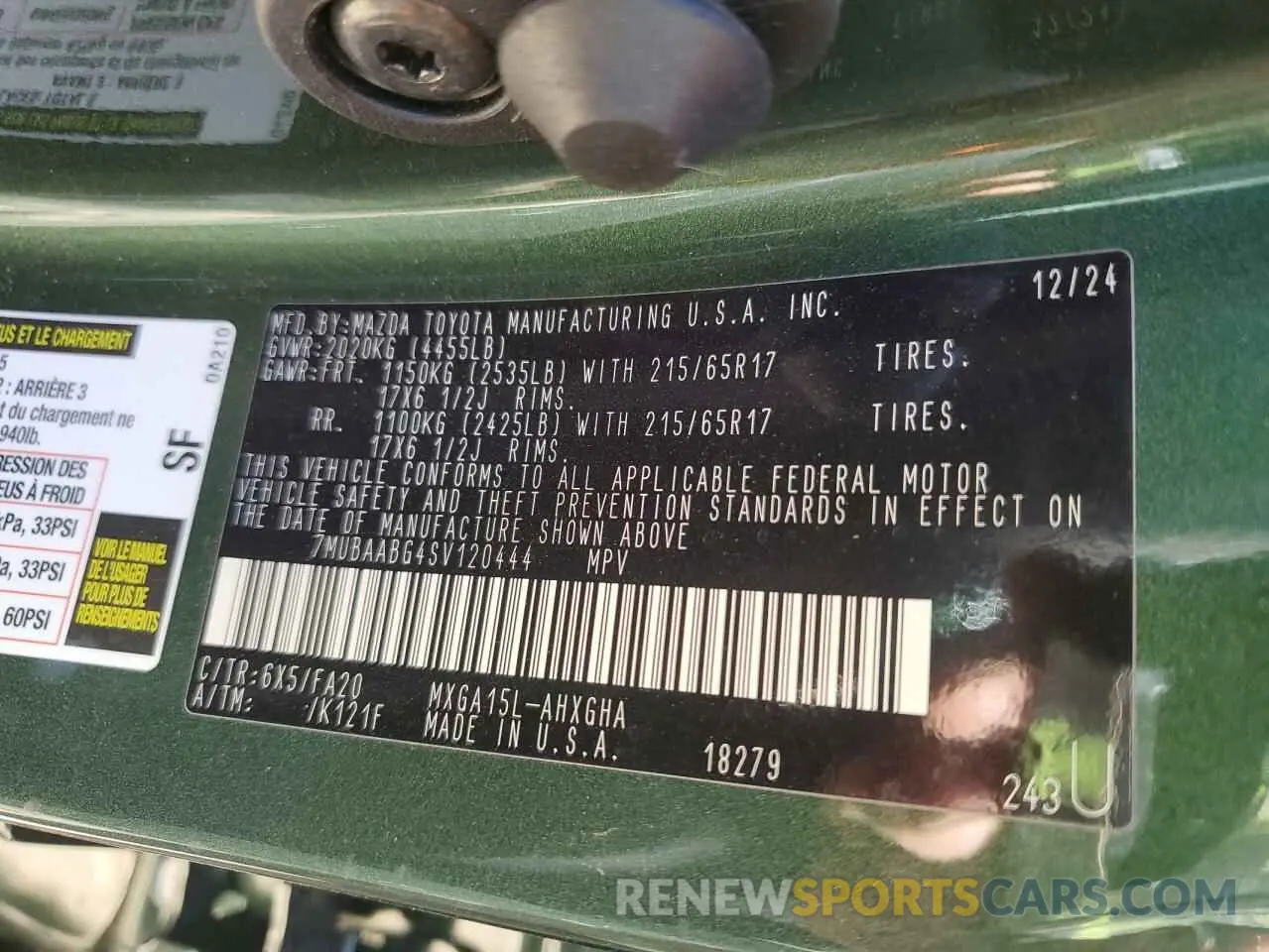 13 fotografías del automóvil dañado 7MUBAABG4SV120444 TOYOTA COROLLA CR 2025