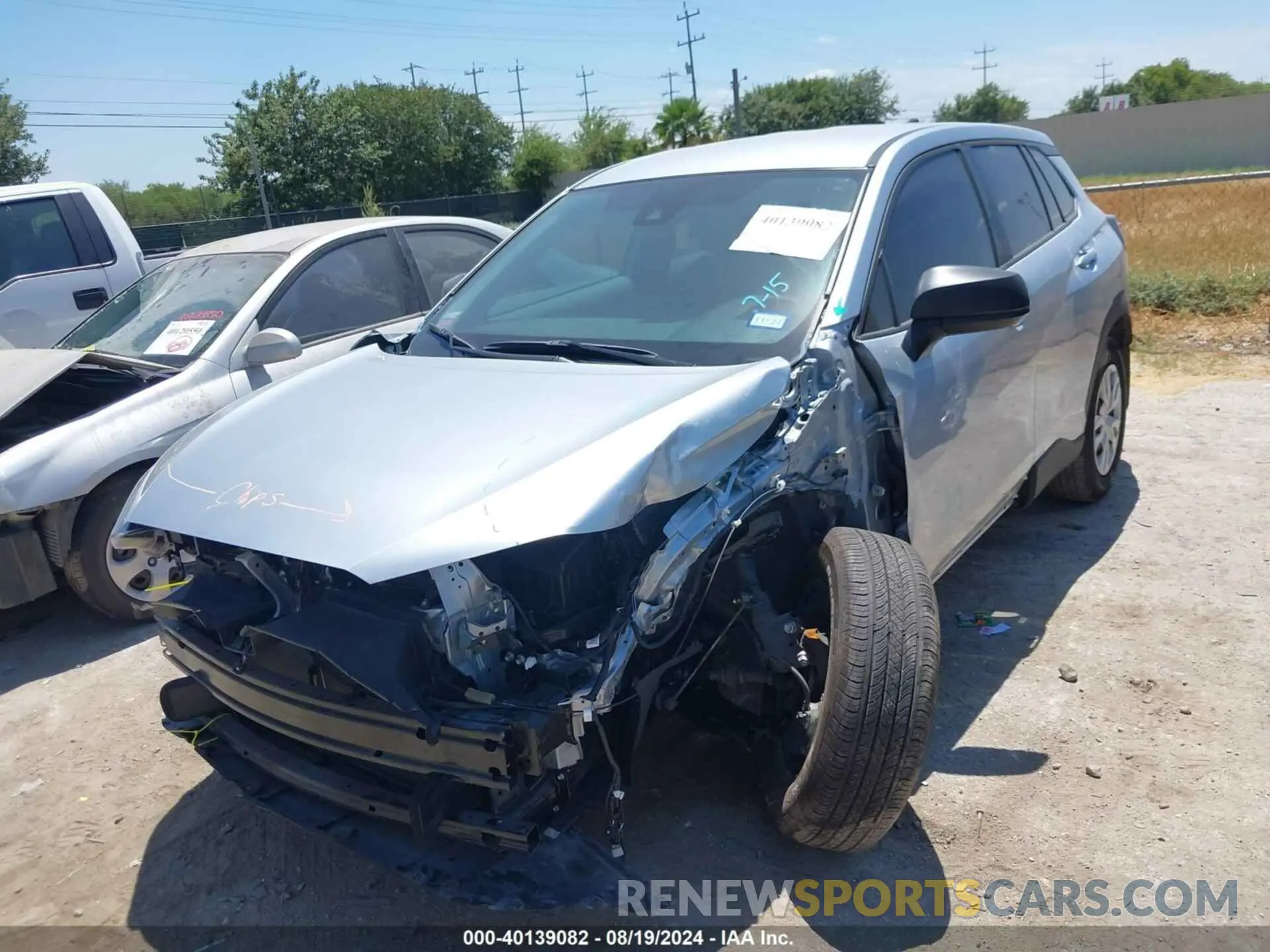6 fotografías del automóvil dañado 7MUAAAAG2NV036950 TOYOTA COROLLA CROSS 2022