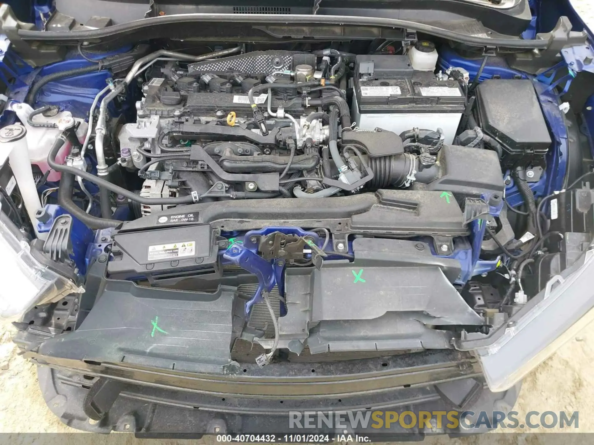 10 fotografías del automóvil dañado 7MUBAABG3NV037625 TOYOTA COROLLA CROSS 2022
