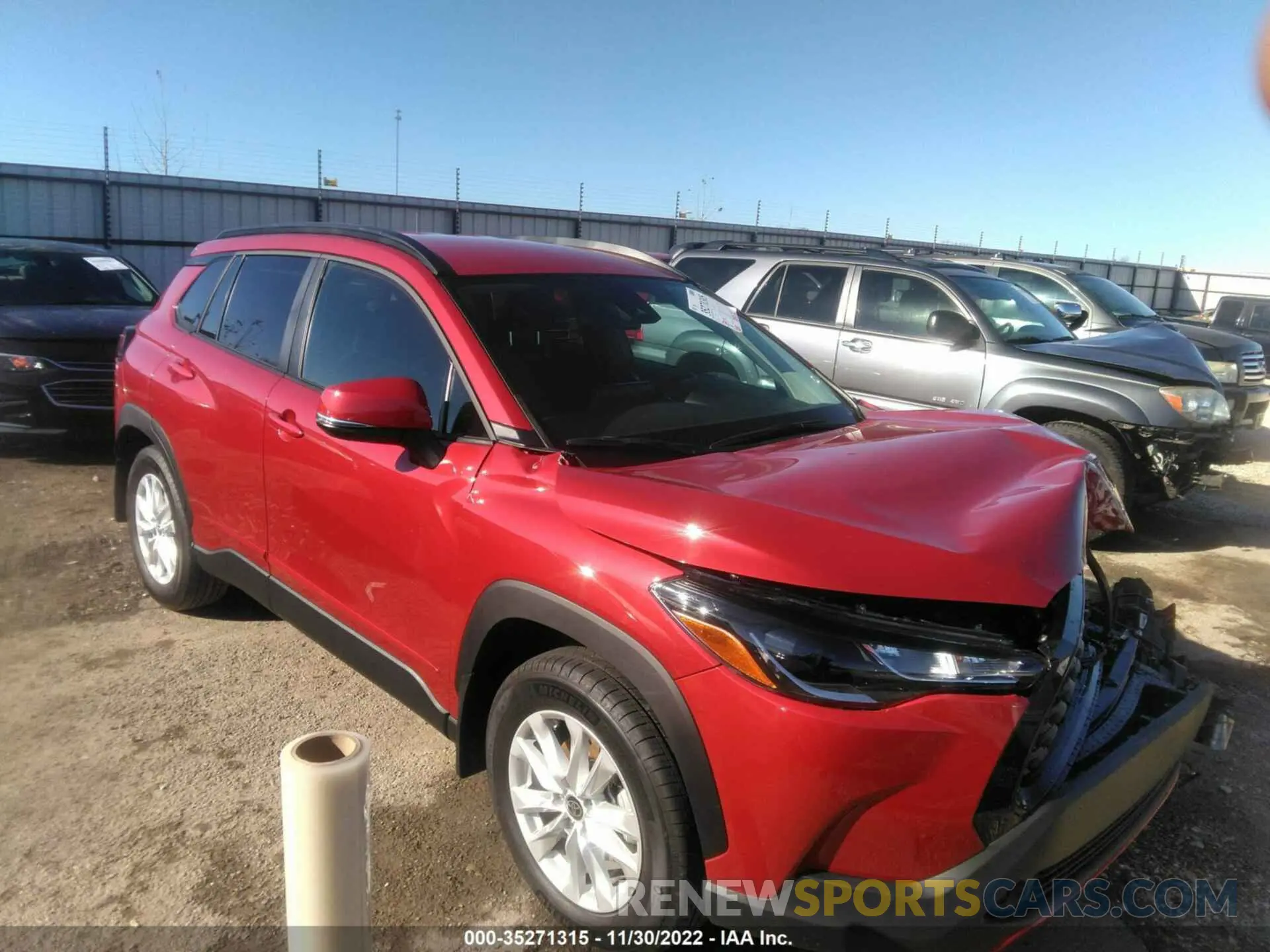 1 fotografías del automóvil dañado 7MUCAAAG0NV025230 TOYOTA COROLLA CROSS 2022