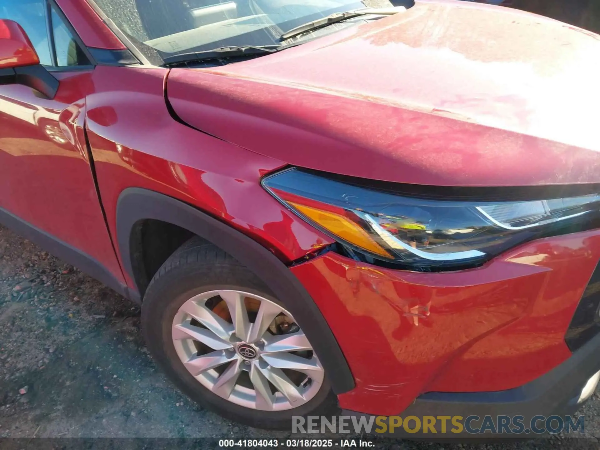 6 fotografías del automóvil dañado 7MUCAAAG7NV002754 TOYOTA COROLLA CROSS 2022