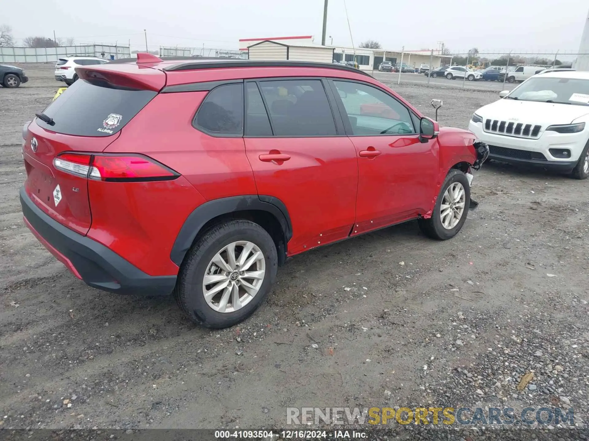 4 fotografías del automóvil dañado 7MUCAAAGXNV017104 TOYOTA COROLLA CROSS 2022