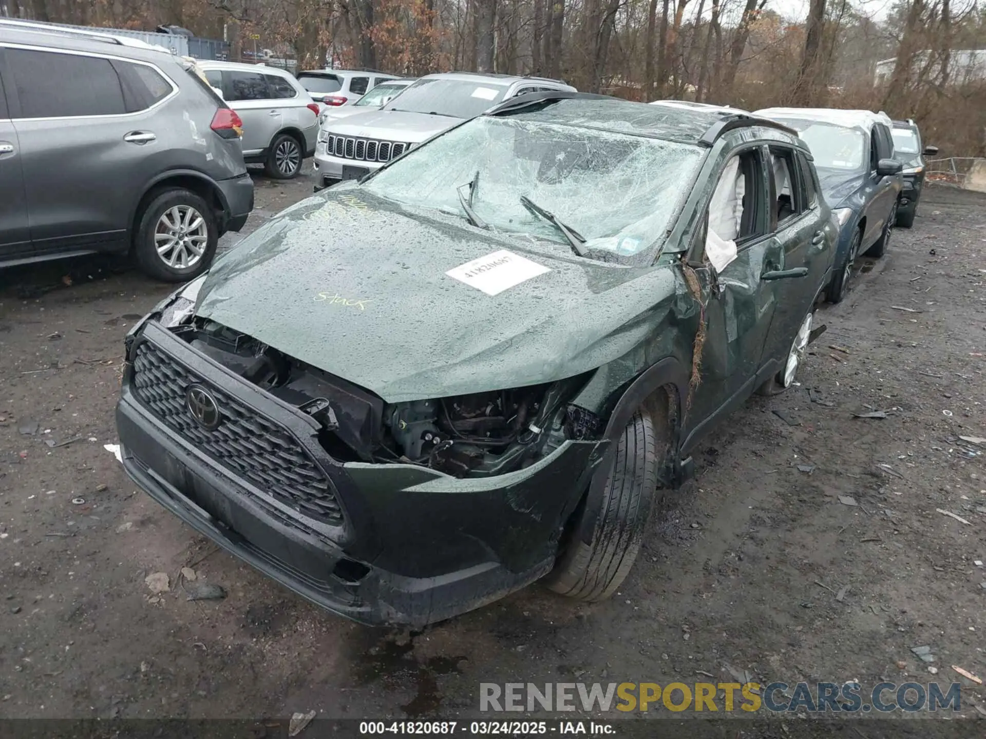6 fotografías del automóvil dañado 7MUCAABG8NV030299 TOYOTA COROLLA CROSS 2022