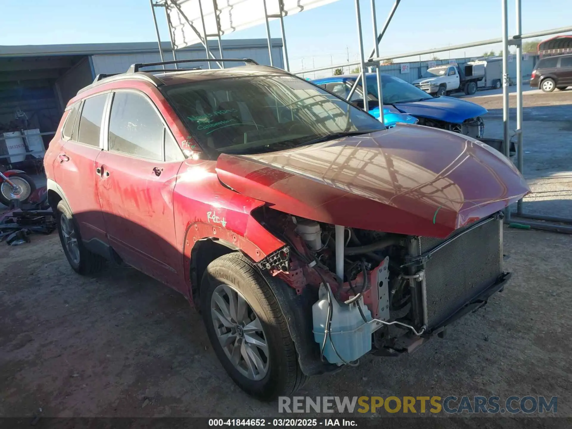 1 fotografías del automóvil dañado 7MUCAABG8NV038550 TOYOTA COROLLA CROSS 2022