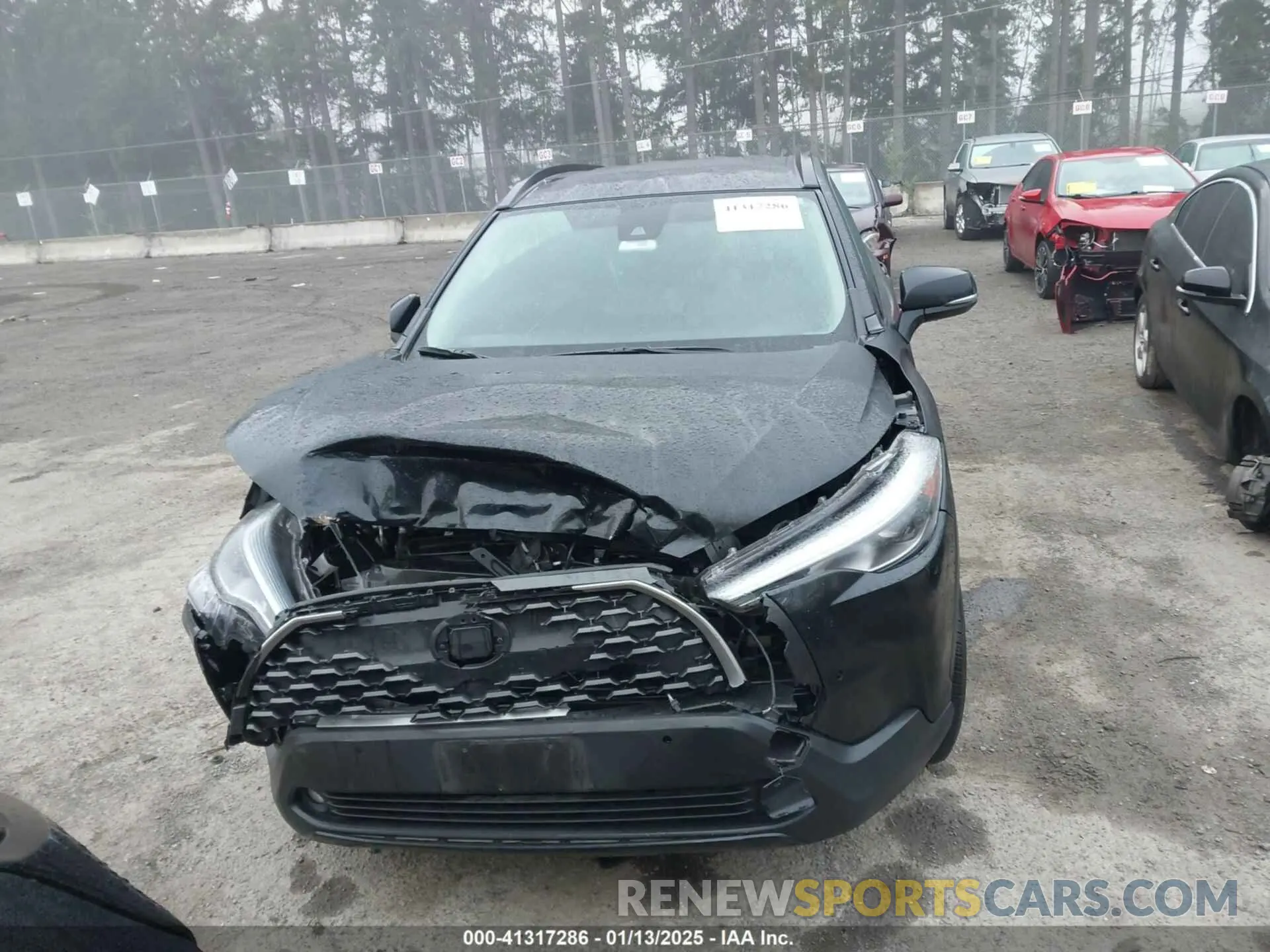 12 fotografías del automóvil dañado 7MUEAABG1NV016544 TOYOTA COROLLA CROSS 2022