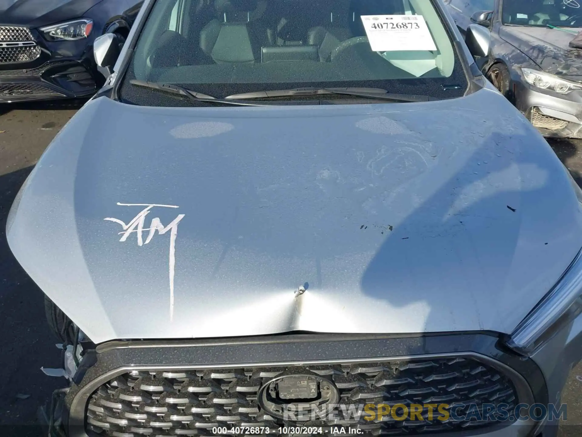 10 fotografías del automóvil dañado 7MUDAABG1PV063328 TOYOTA COROLLA CROSS 2023