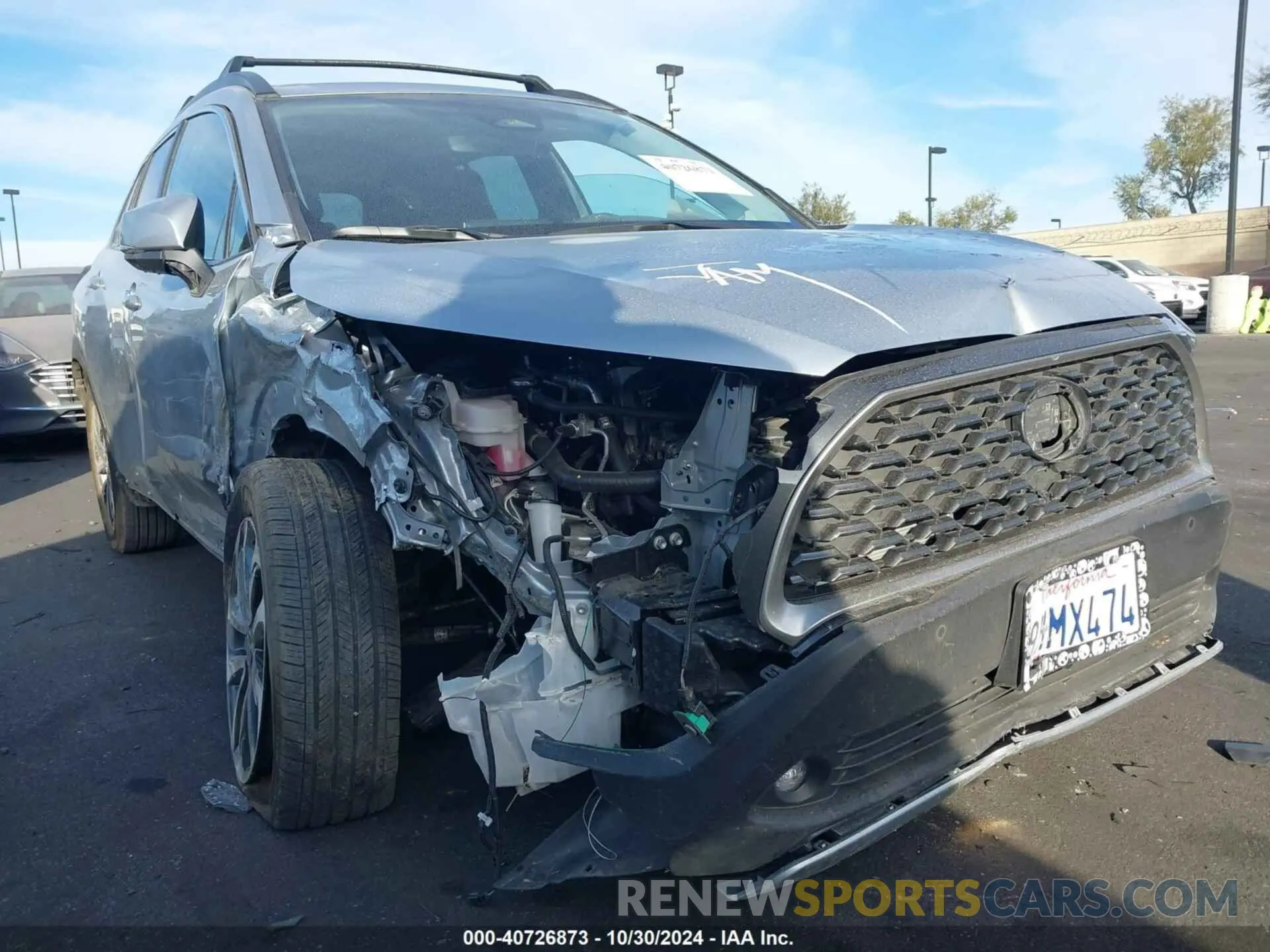6 fotografías del automóvil dañado 7MUDAABG1PV063328 TOYOTA COROLLA CROSS 2023