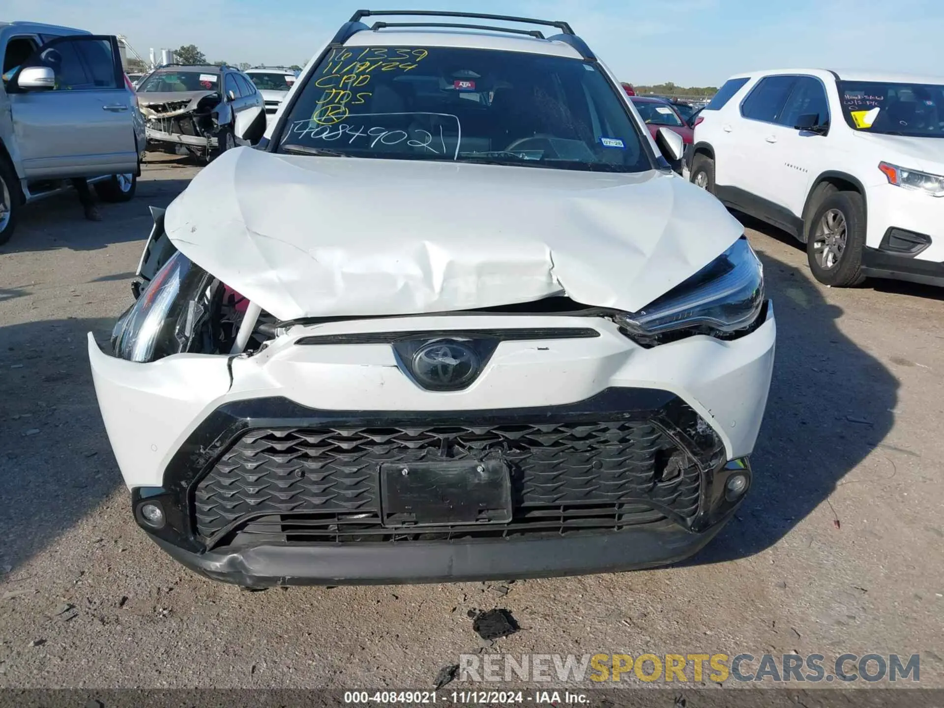 6 fotografías del automóvil dañado 7MUFBABG0RV044732 TOYOTA COROLLA CROSS HYBRID 2024