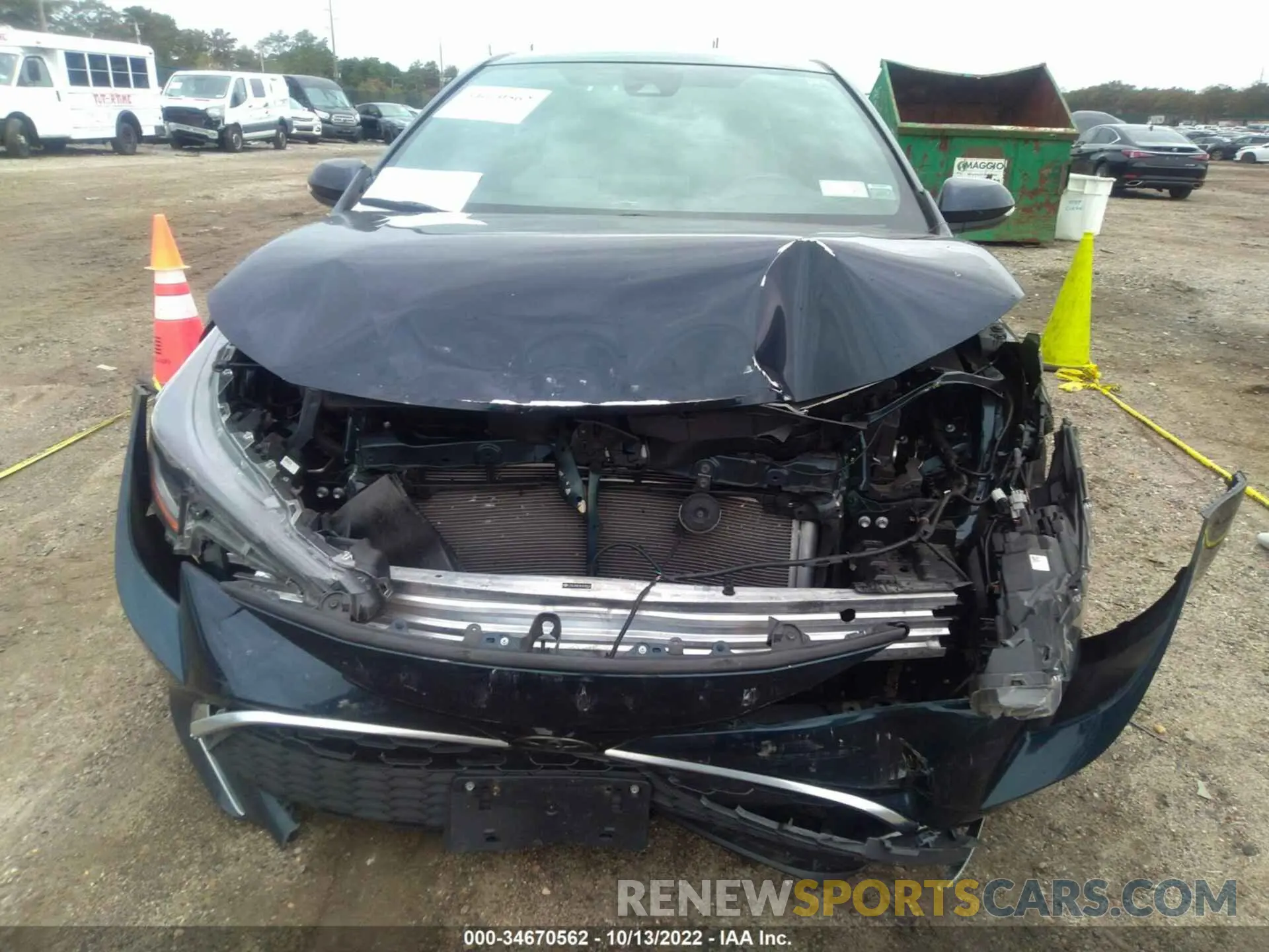 6 fotografías del automóvil dañado JTNK4RBE0K3049626 TOYOTA COROLLA HATCHBACK 2019