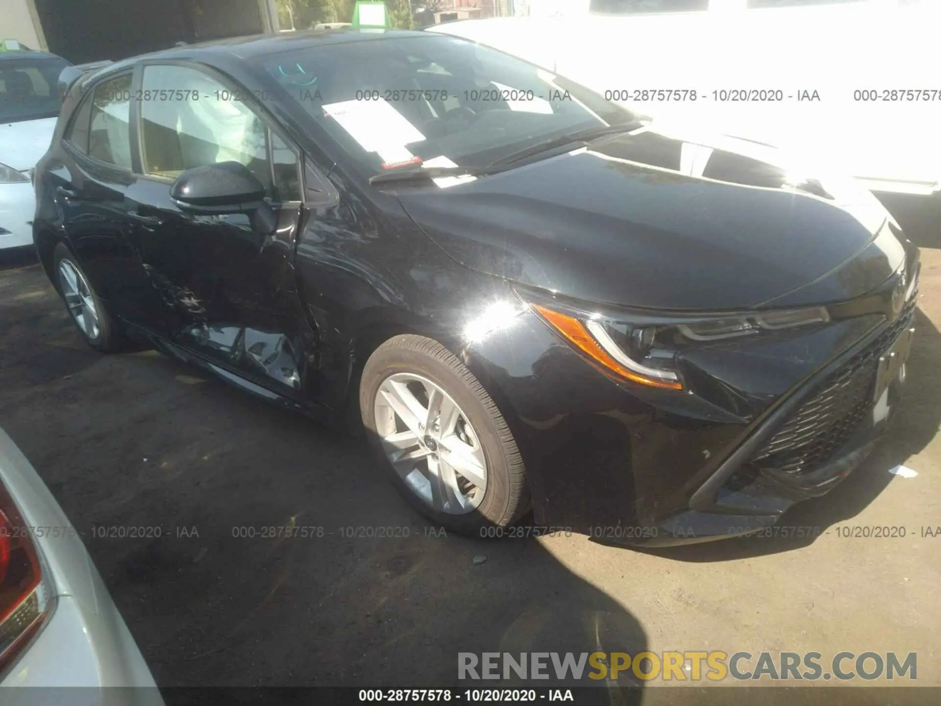 1 fotografías del automóvil dañado JTNK4RBE2K3020404 TOYOTA COROLLA HATCHBACK 2019