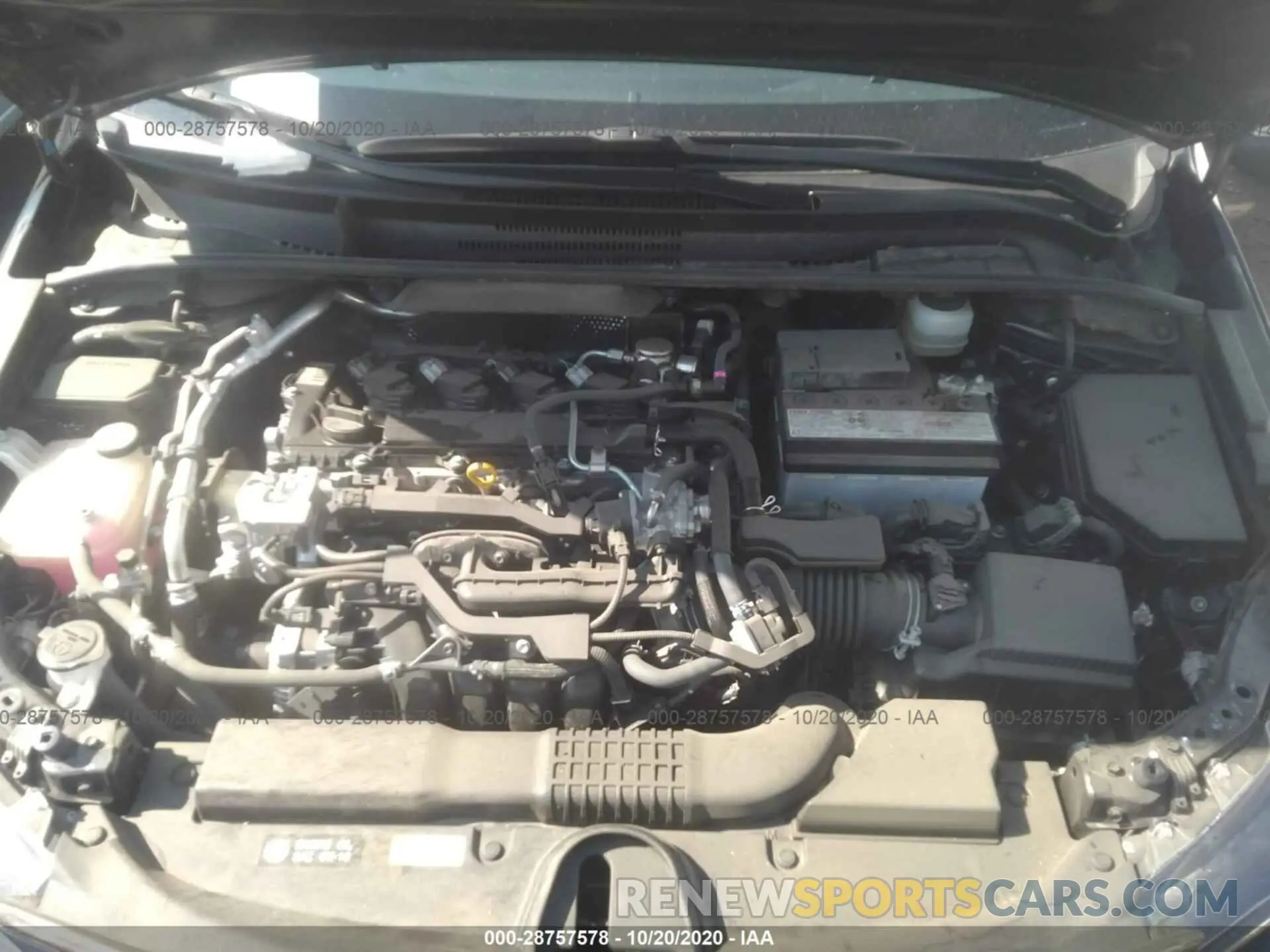 10 fotografías del automóvil dañado JTNK4RBE2K3020404 TOYOTA COROLLA HATCHBACK 2019