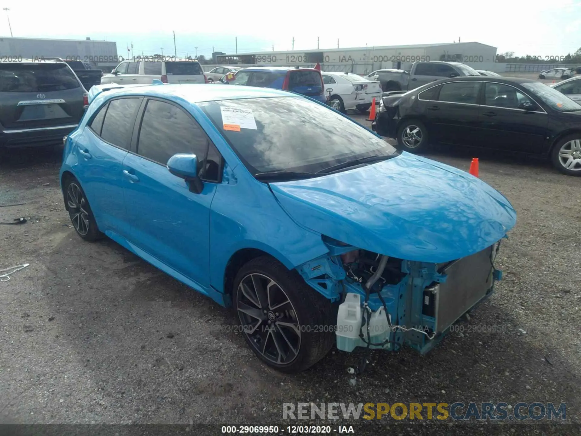 1 fotografías del automóvil dañado JTNK4RBE2K3045108 TOYOTA COROLLA HATCHBACK 2019
