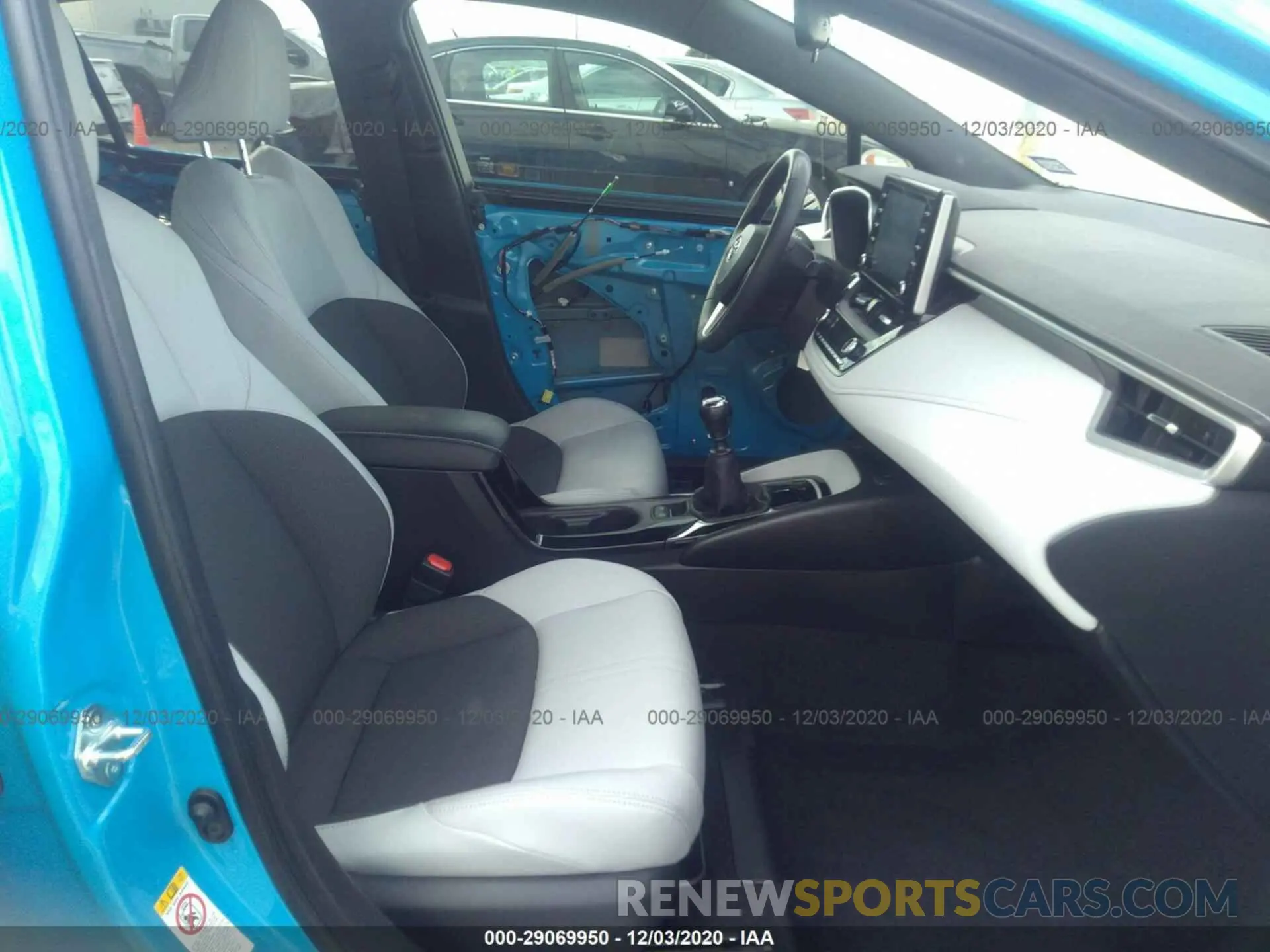 5 fotografías del automóvil dañado JTNK4RBE2K3045108 TOYOTA COROLLA HATCHBACK 2019