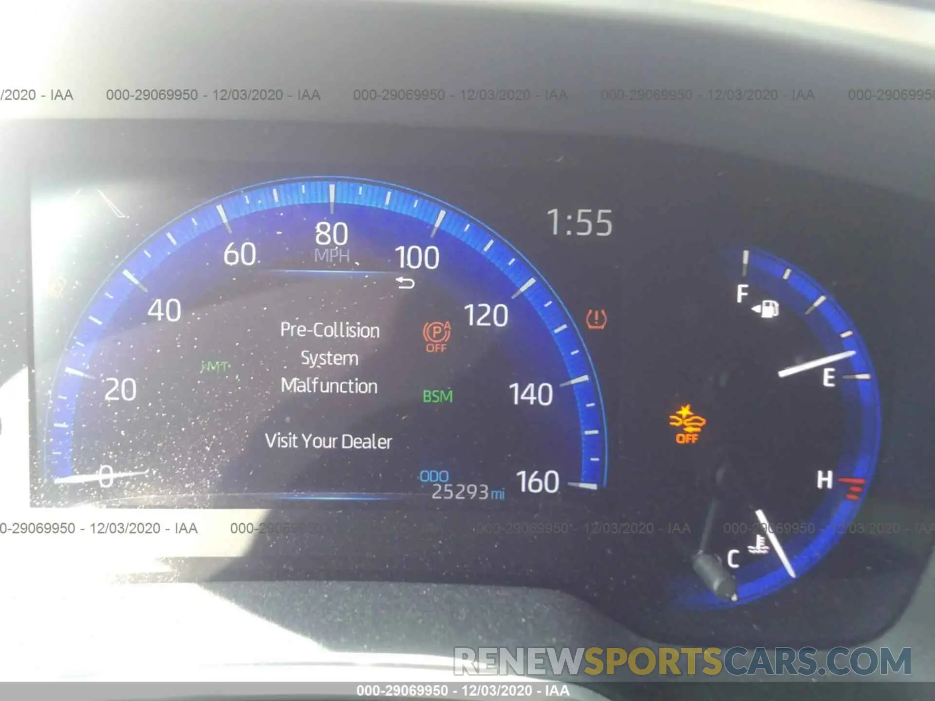 7 fotografías del automóvil dañado JTNK4RBE2K3045108 TOYOTA COROLLA HATCHBACK 2019