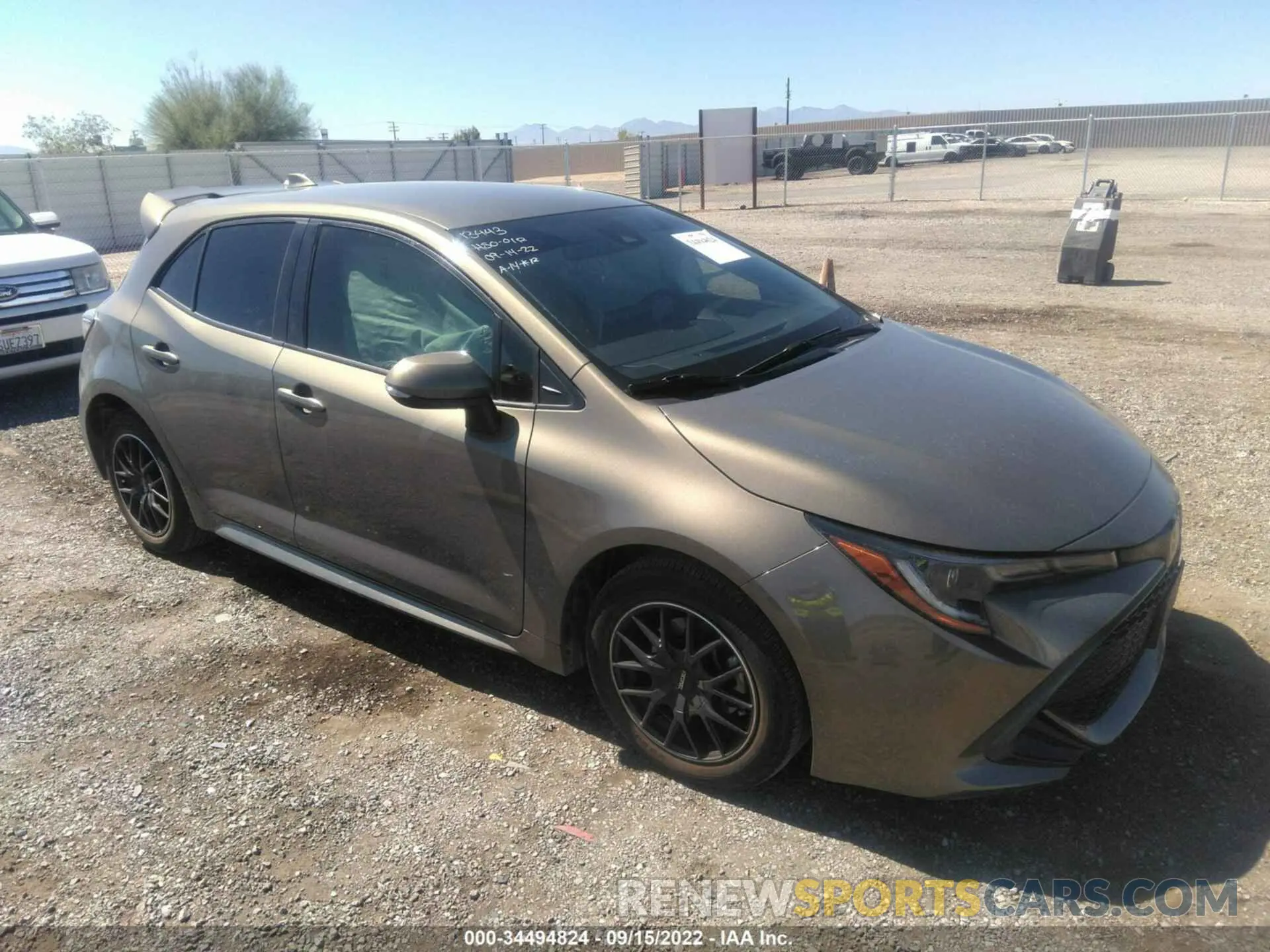 1 fotografías del automóvil dañado JTNK4RBE4K3048480 TOYOTA COROLLA HATCHBACK 2019
