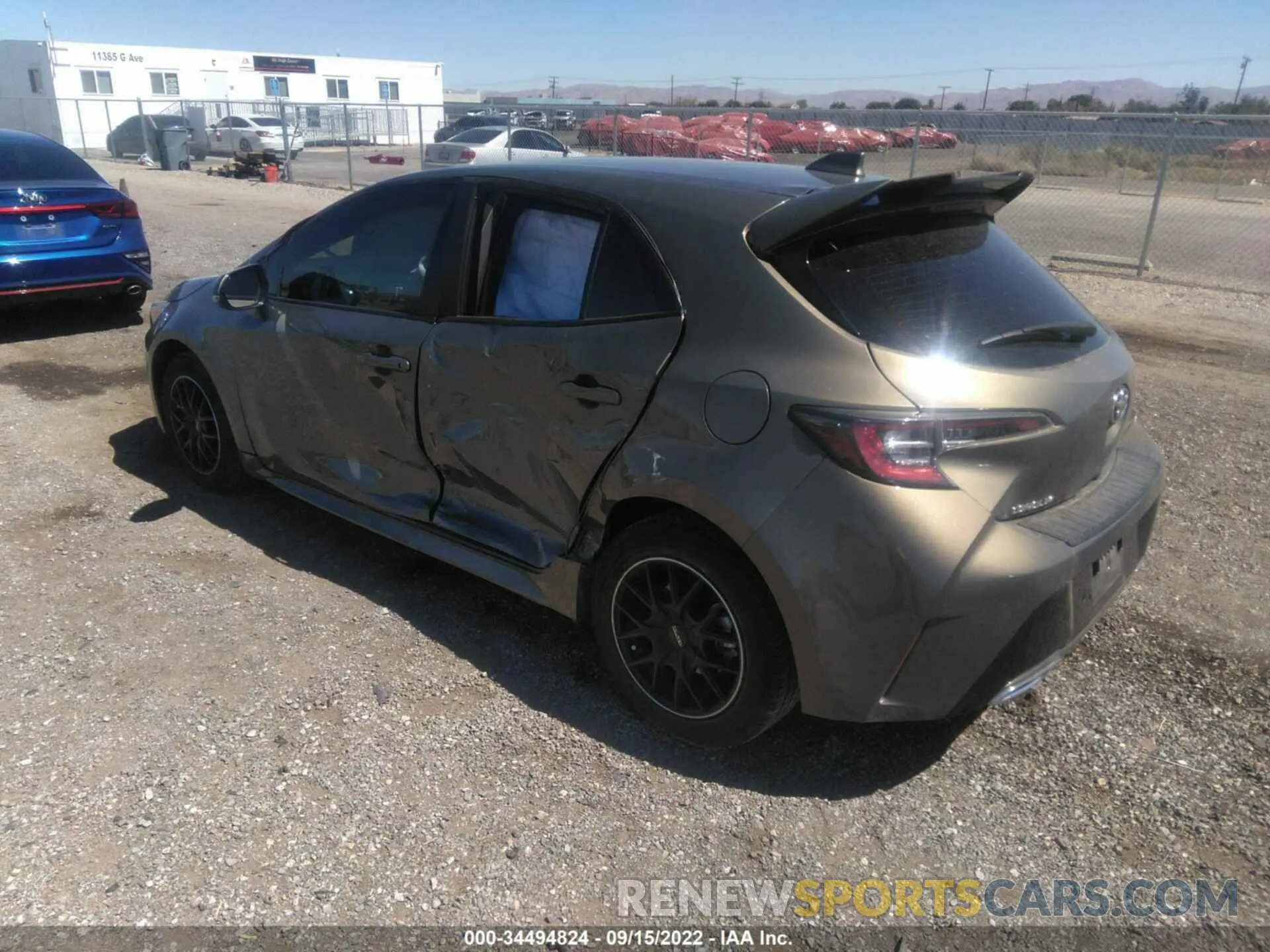3 fotografías del automóvil dañado JTNK4RBE4K3048480 TOYOTA COROLLA HATCHBACK 2019