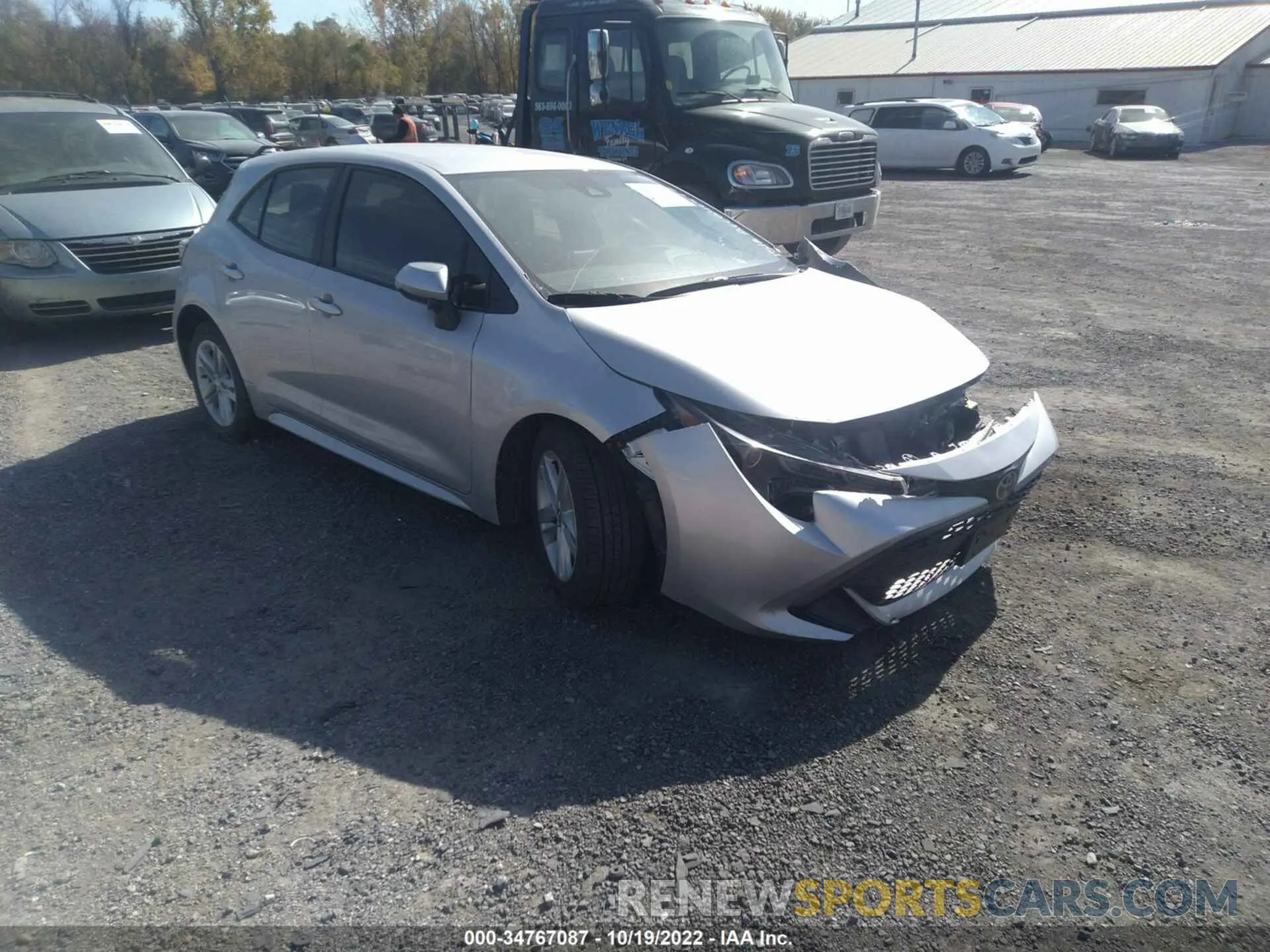 1 fotografías del automóvil dañado JTNK4RBE5K3046477 TOYOTA COROLLA HATCHBACK 2019