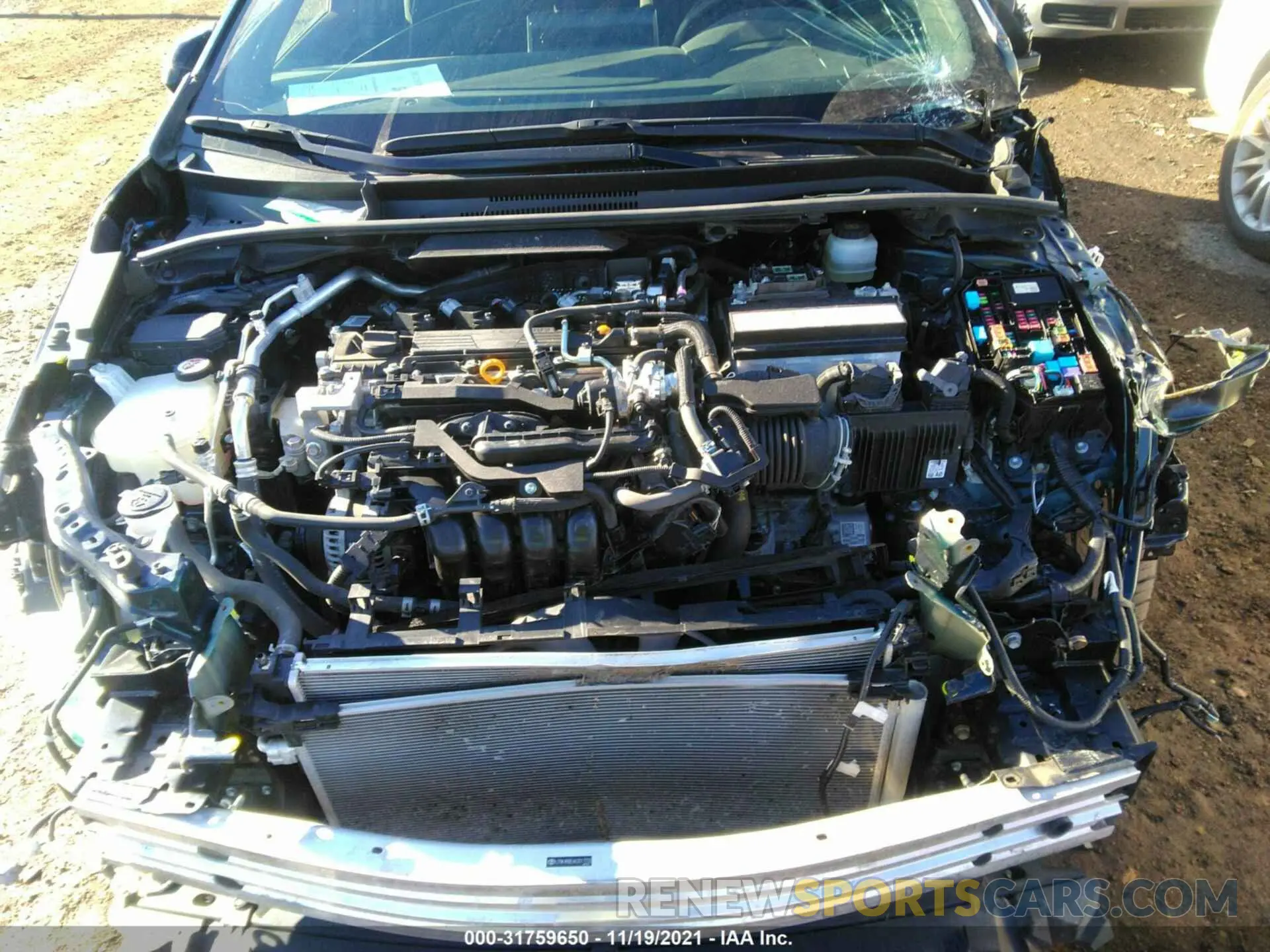 10 fotografías del automóvil dañado JTNK4RBE6K3017733 TOYOTA COROLLA HATCHBACK 2019