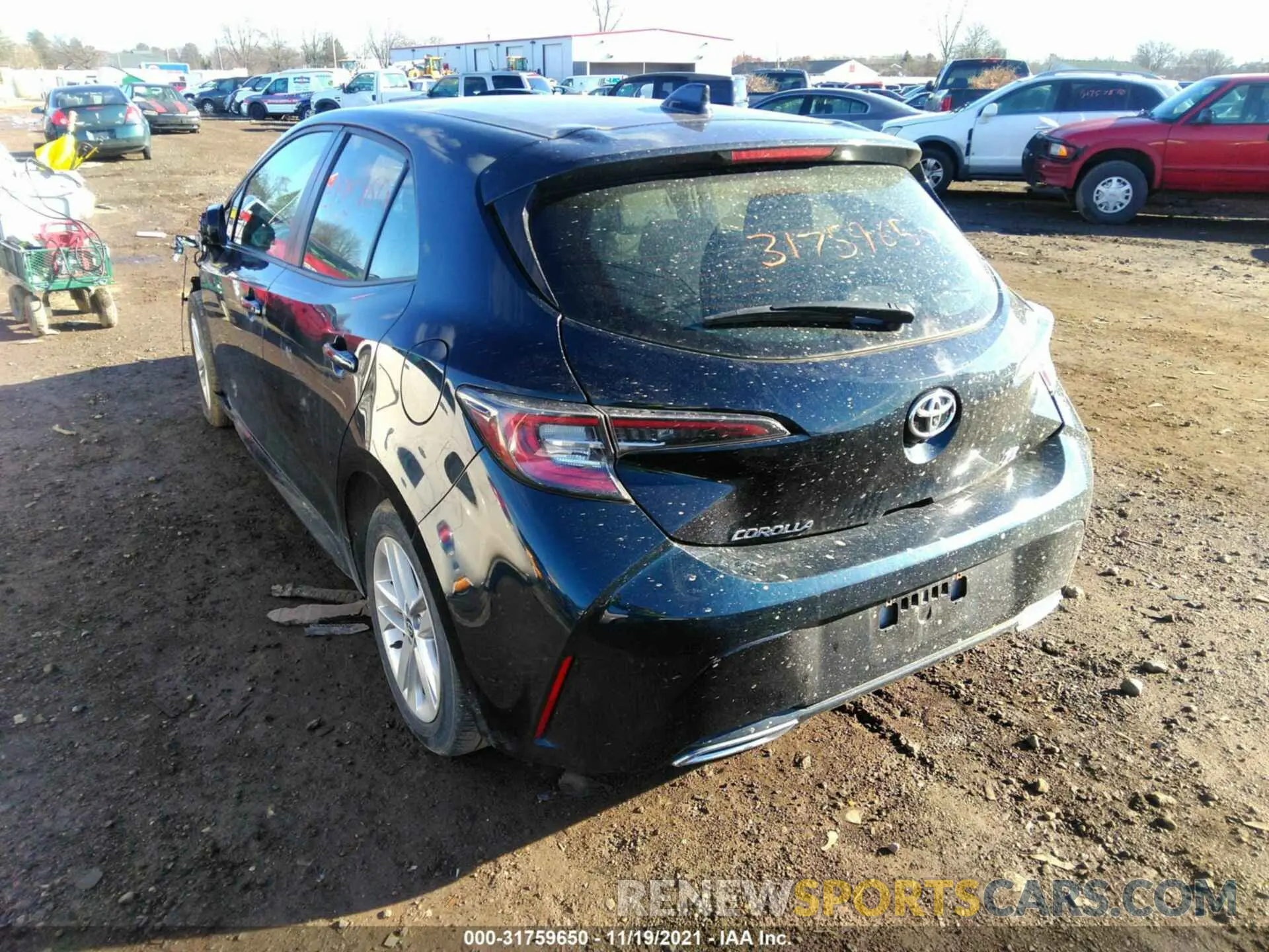 3 fotografías del automóvil dañado JTNK4RBE6K3017733 TOYOTA COROLLA HATCHBACK 2019