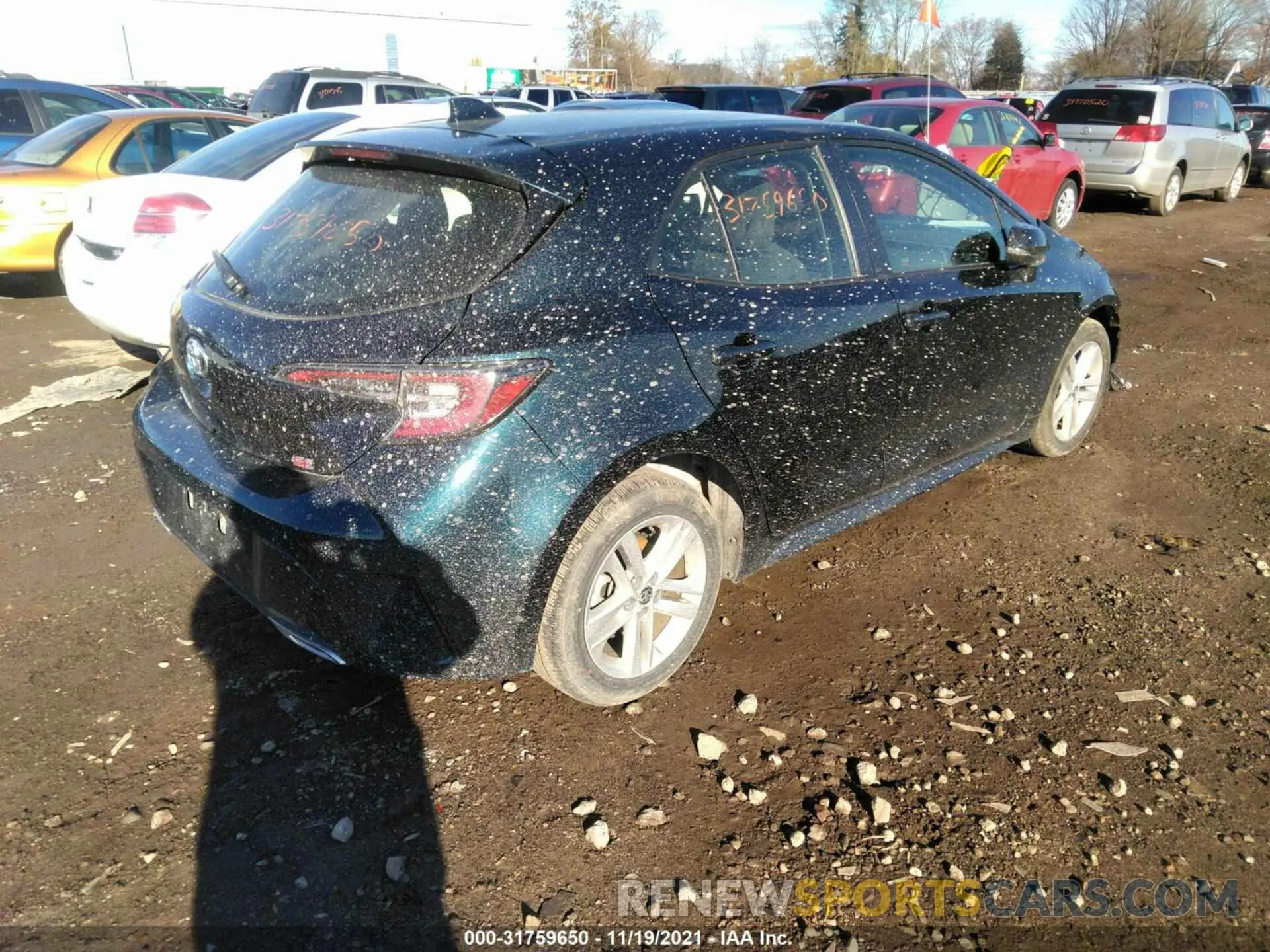 4 fotografías del automóvil dañado JTNK4RBE6K3017733 TOYOTA COROLLA HATCHBACK 2019